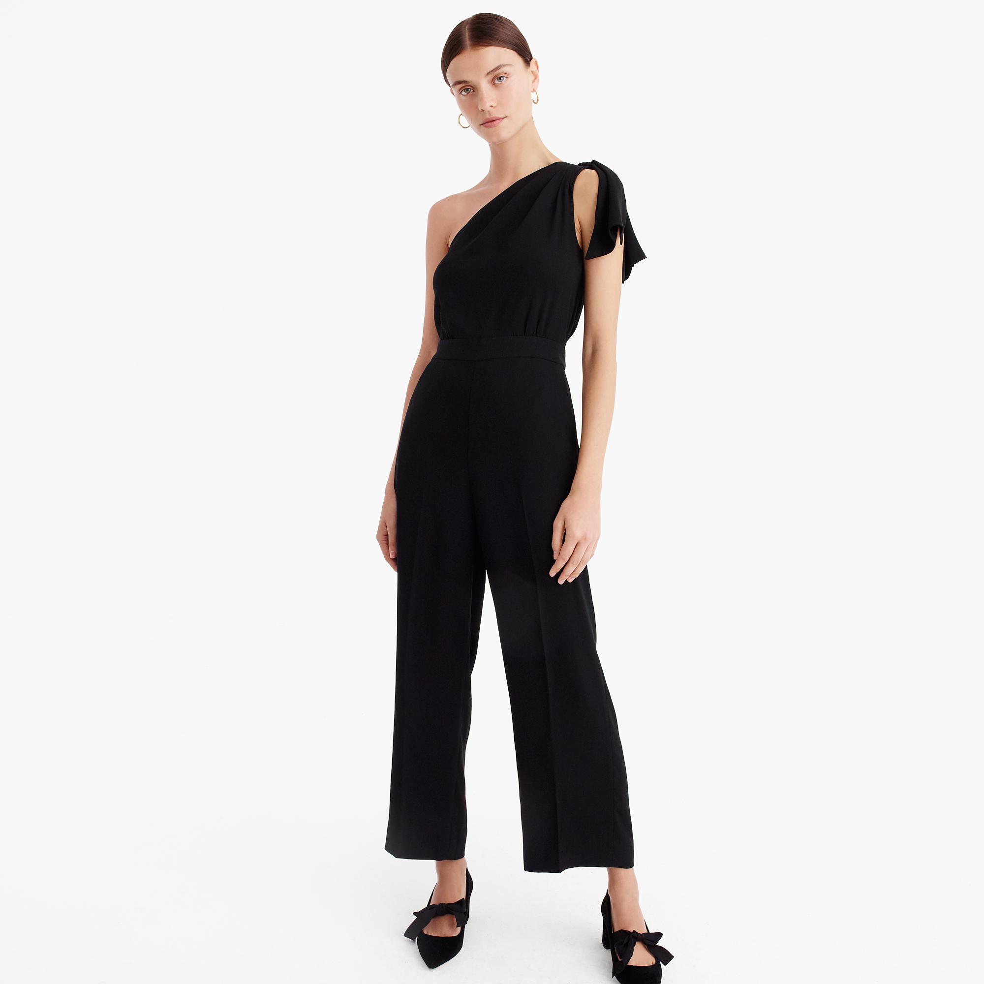 black one shoulder jumpsuit