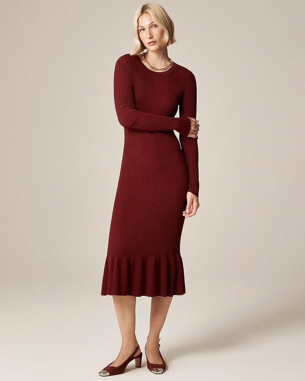 green emerald velvet dress J.Crew main image 0