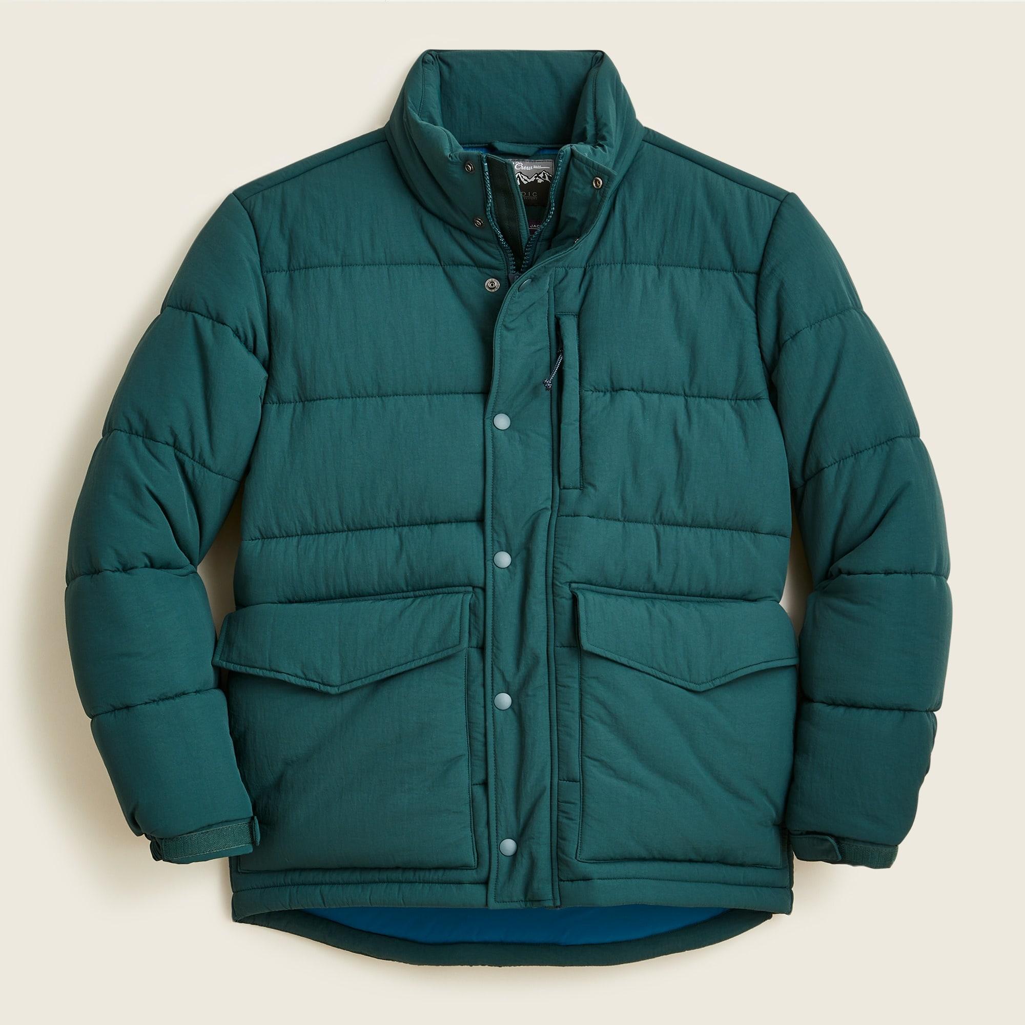 J.Crew Eco Nordic Puffer Jacket With Primaloft® in Green for Men | Lyst