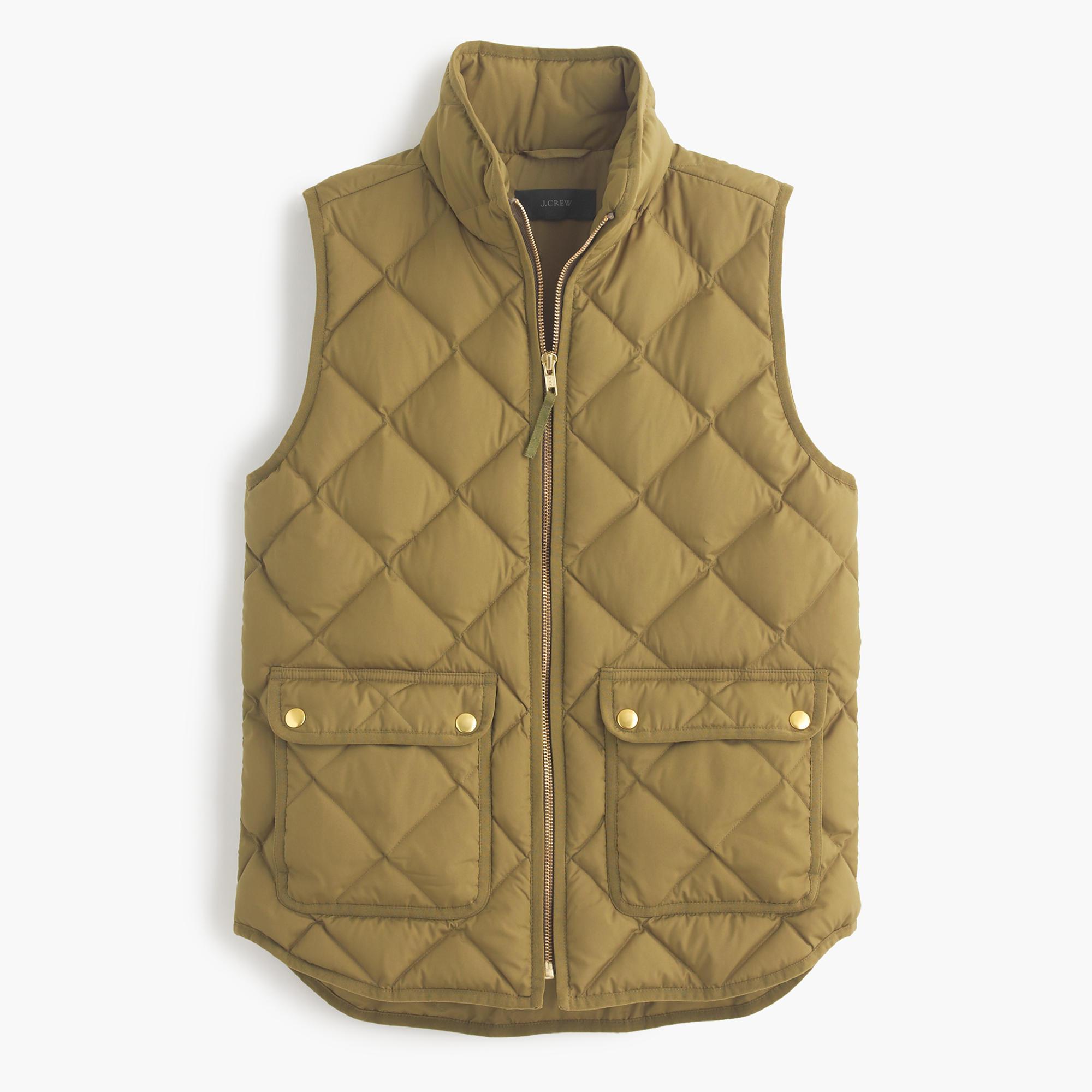 j crew excursion quilted vest