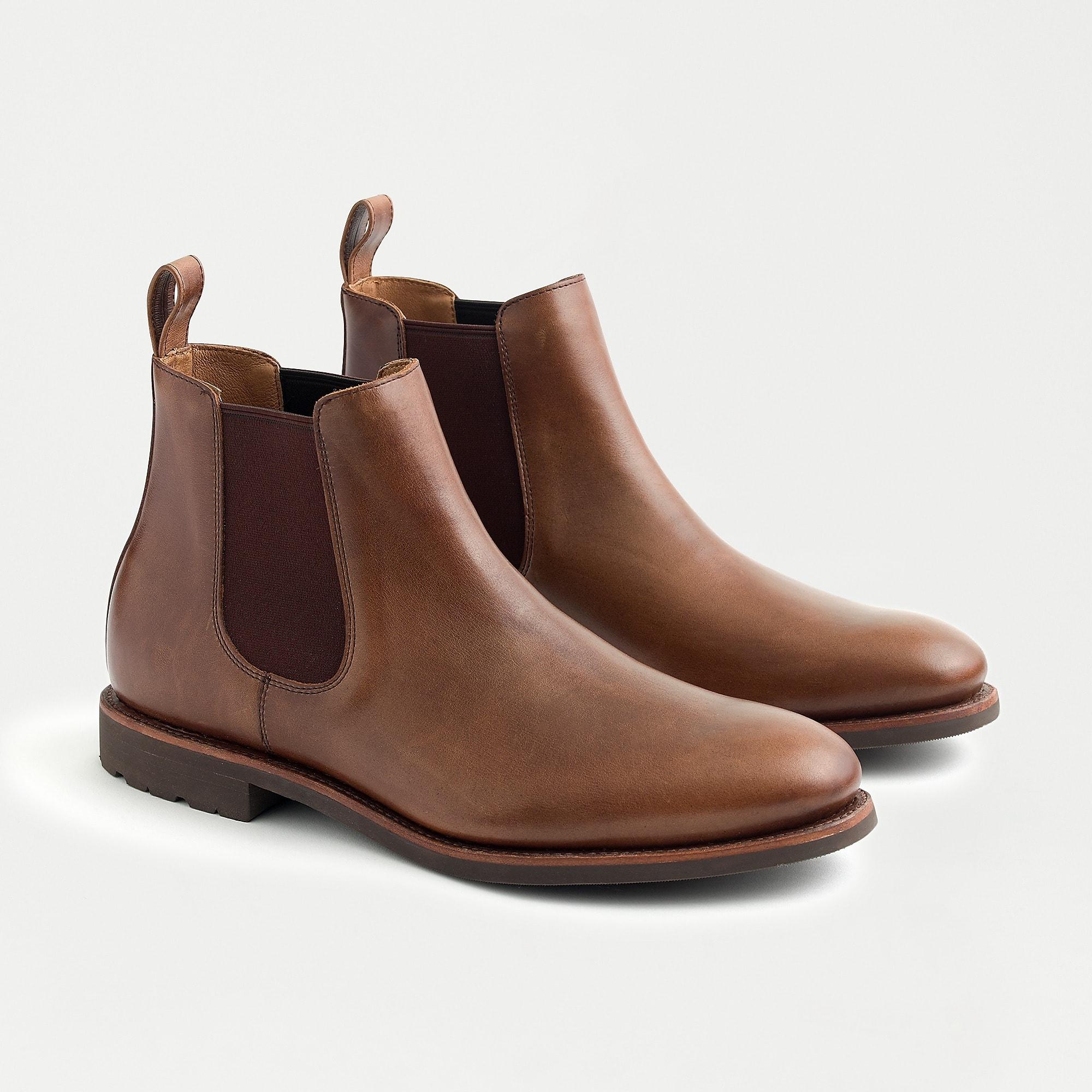 J.Crew Kenton Leather Chelsea Boots in Brown for Men - Lyst