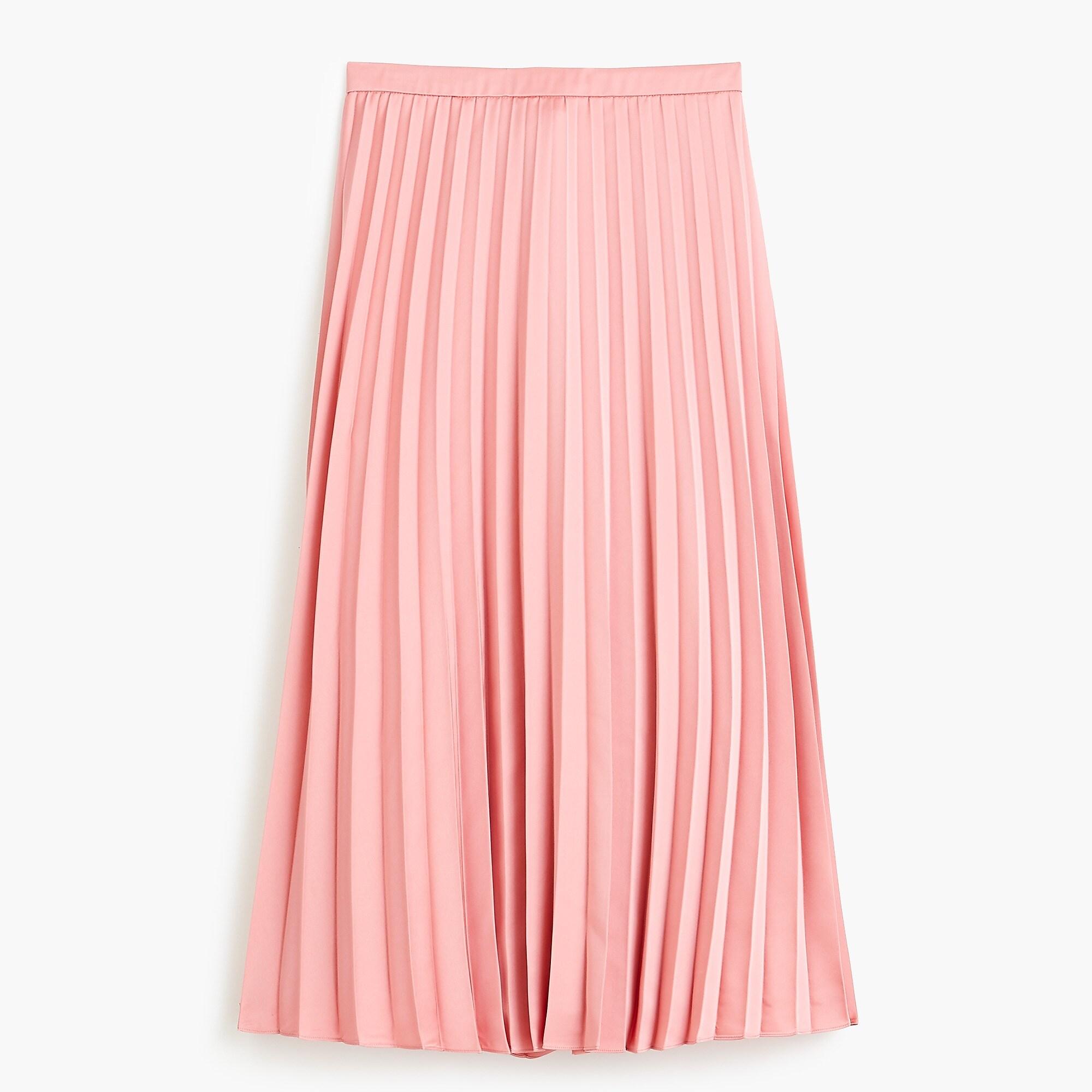 J.Crew Pleated Midi Skirt in Pale Blush (Pink) Lyst