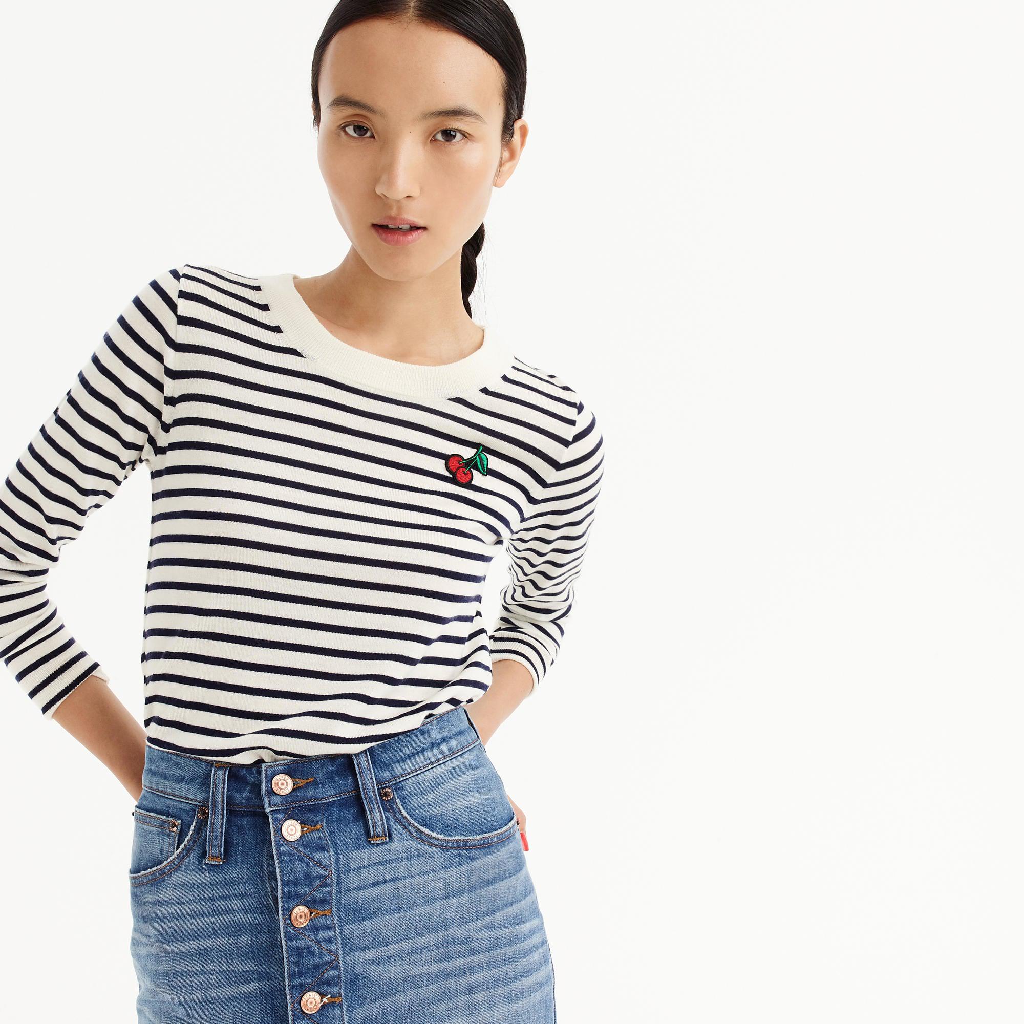 j crew cherry sweater