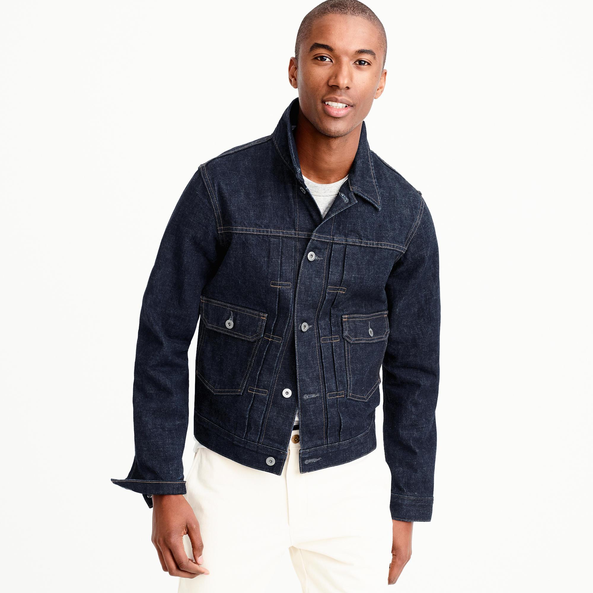 J Crew Wallace Barnes Japanese Denim Jacket In Blue For Men Lyst