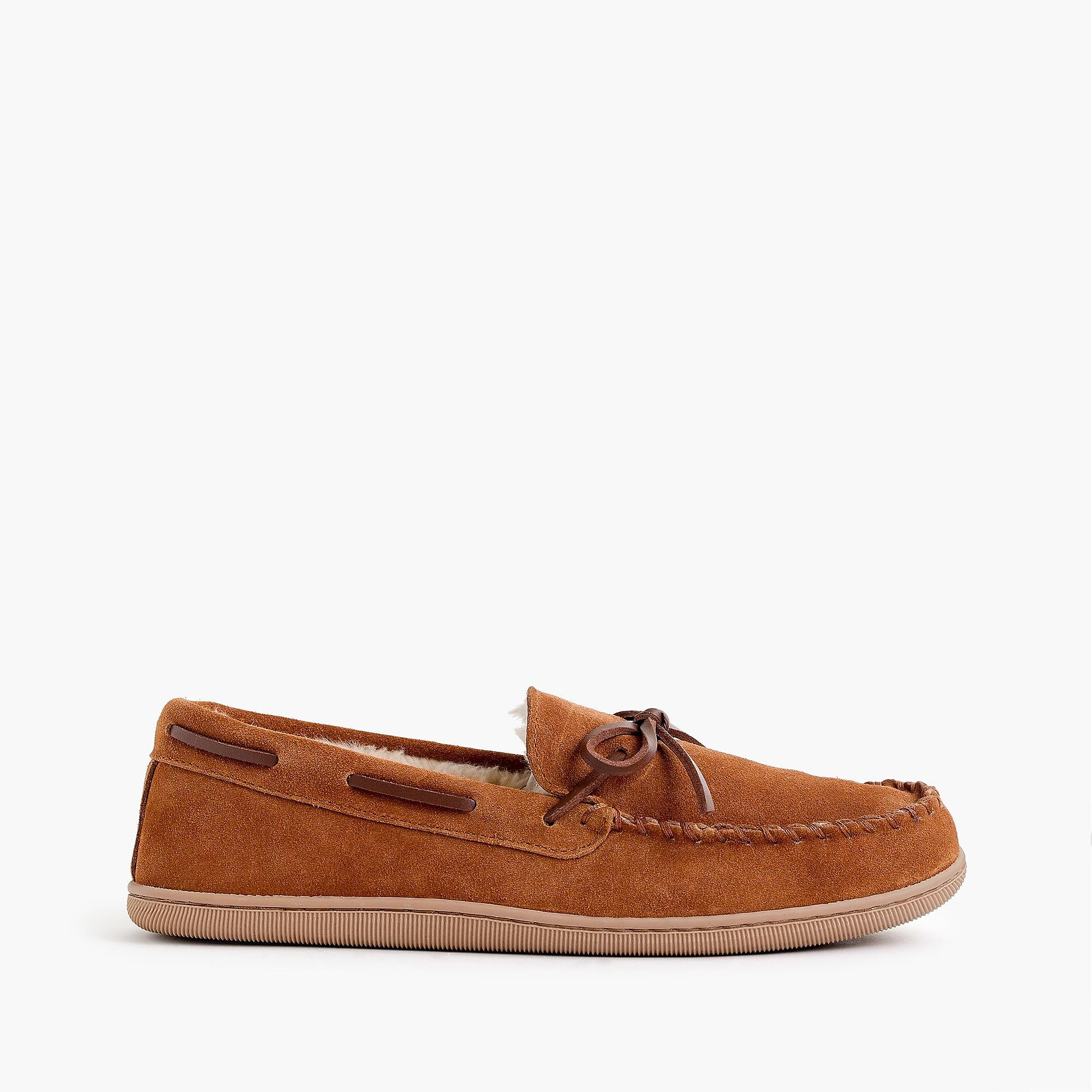 classic suede moccasin slippers