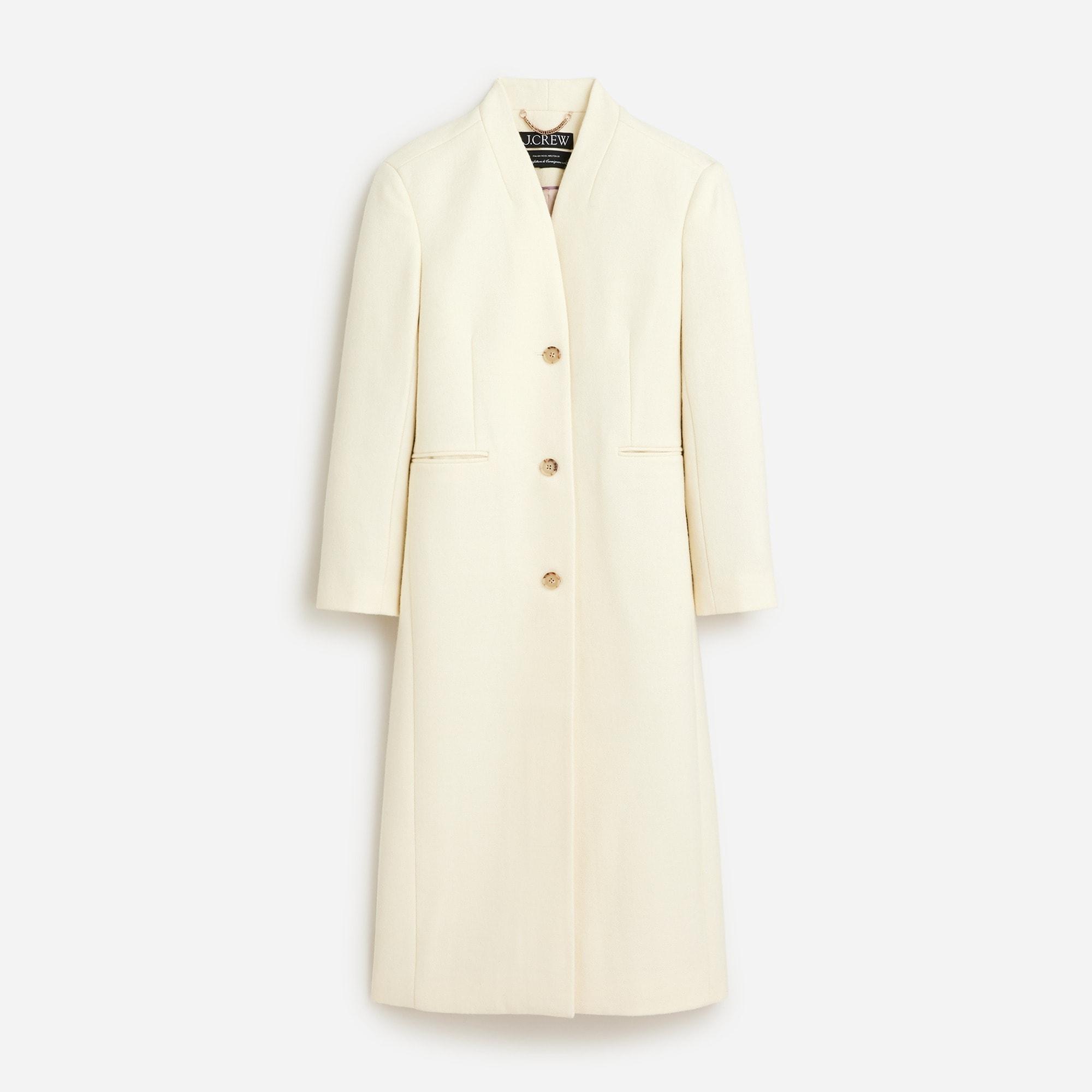 Italian melton long sales coat Italian melton long sales coat