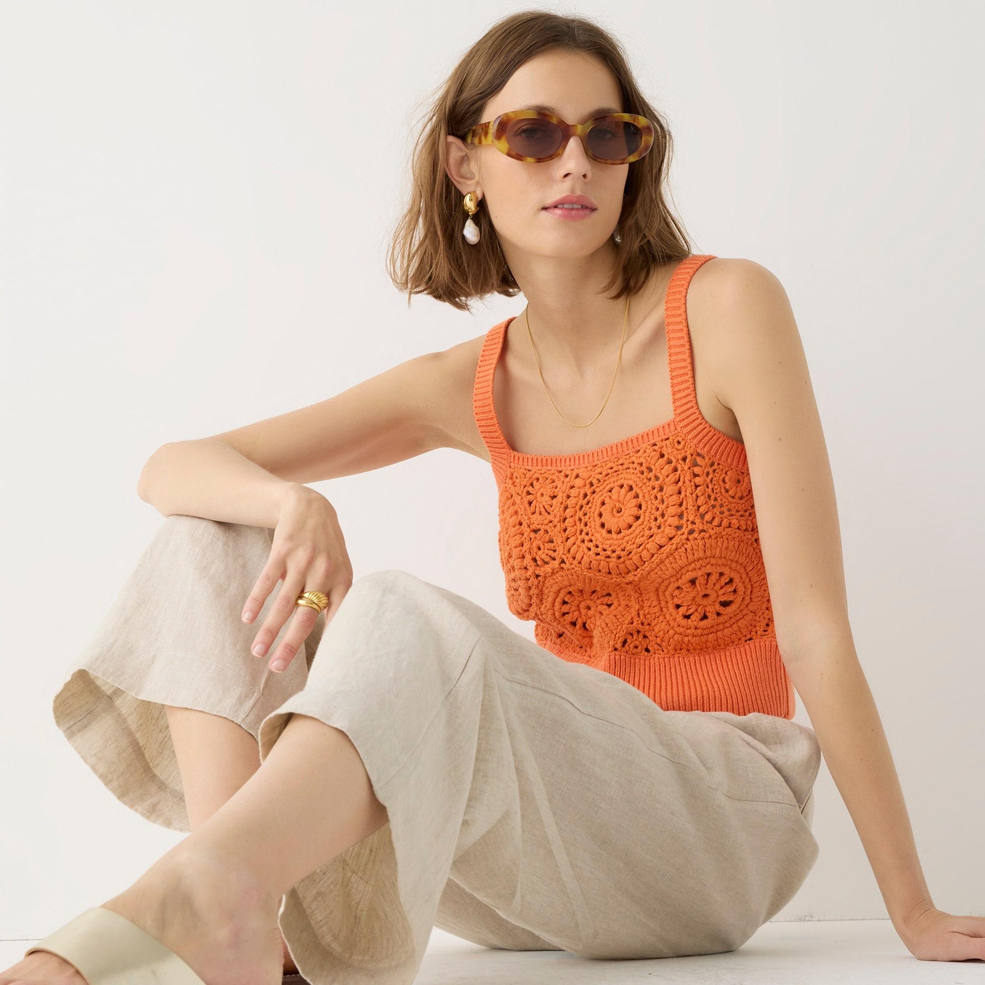 J.Crew Wide leg Seaside Pant In Linen in Natural Lyst