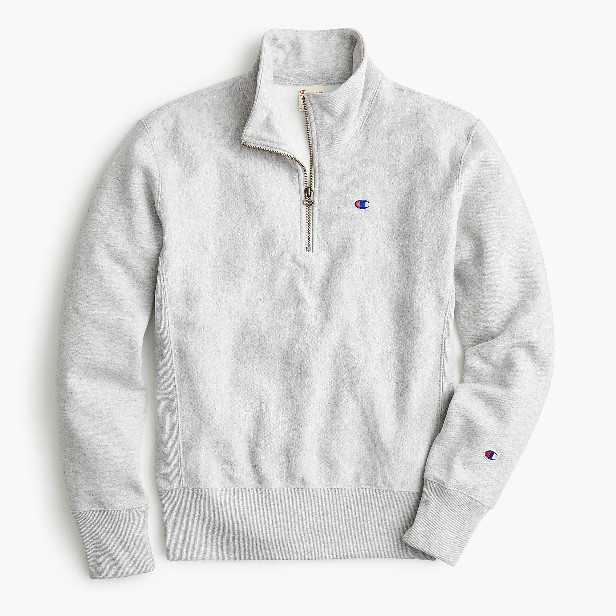 Champion Cotton Half-zip Pullover Sweatshirt in Gray for Men | Lyst