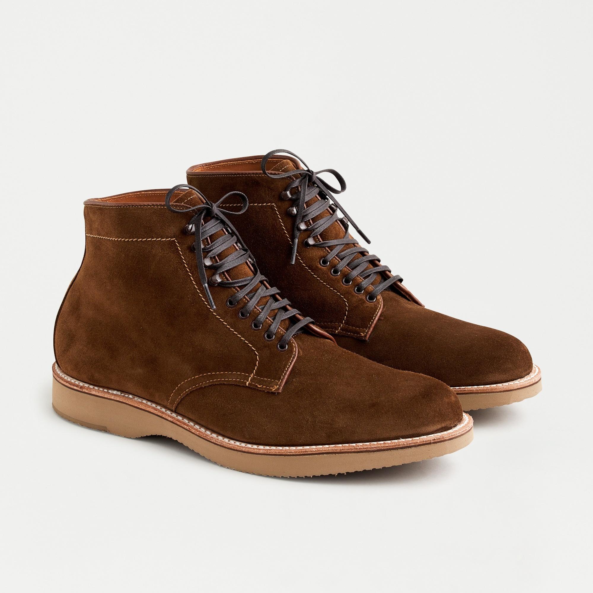 J.Crew Alden® For Plain Toe Boots In Suede in Brown for Men Lyst