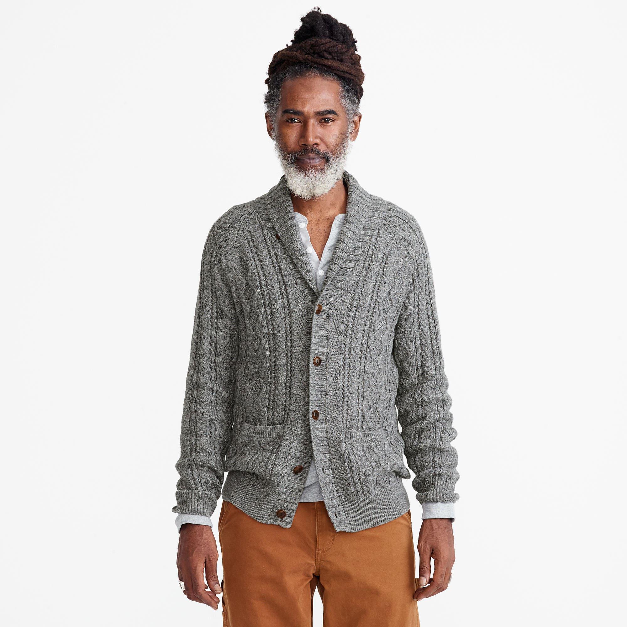 rugged cardigan