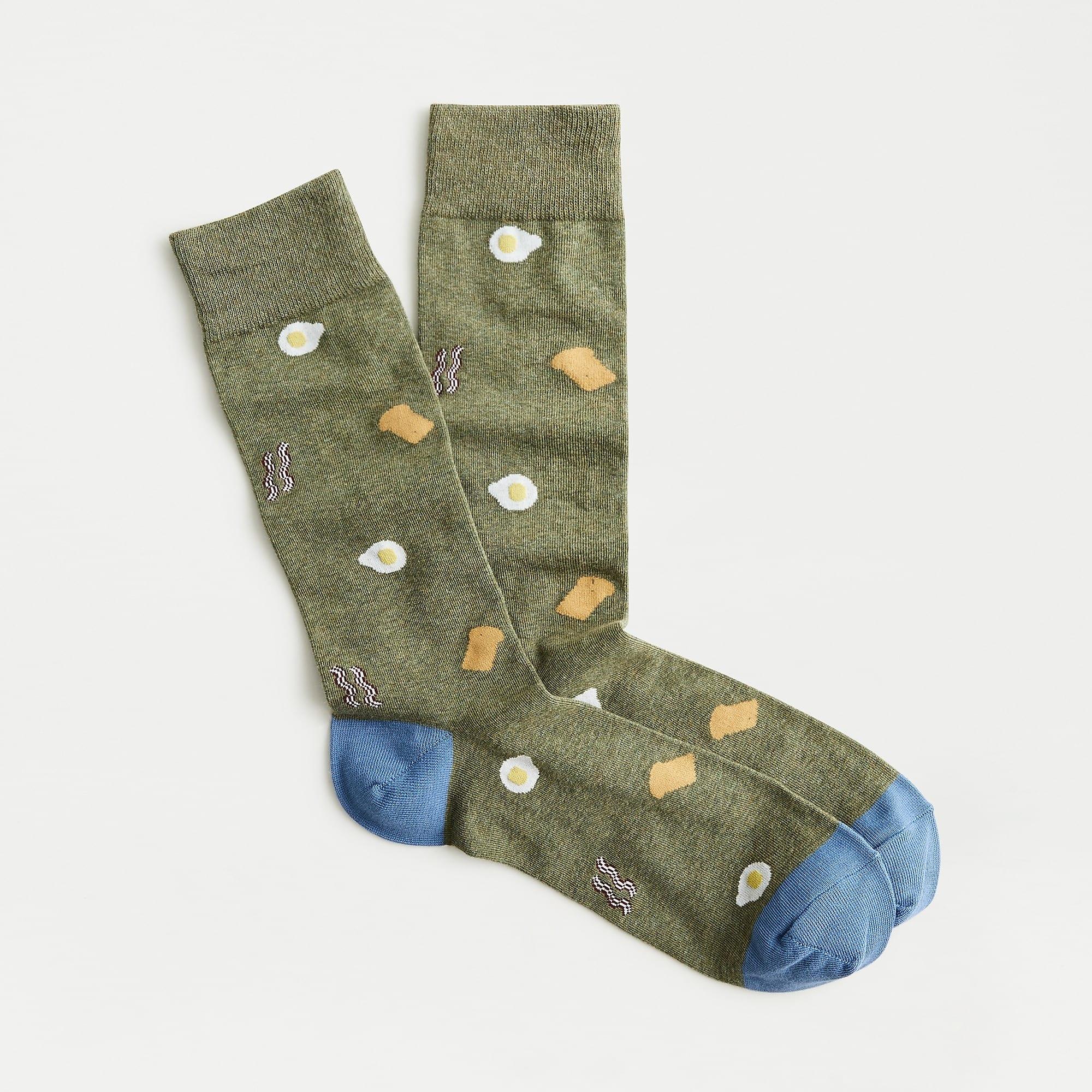 J.Crew Cotton Breakfast Socks in Gray for Men - Lyst