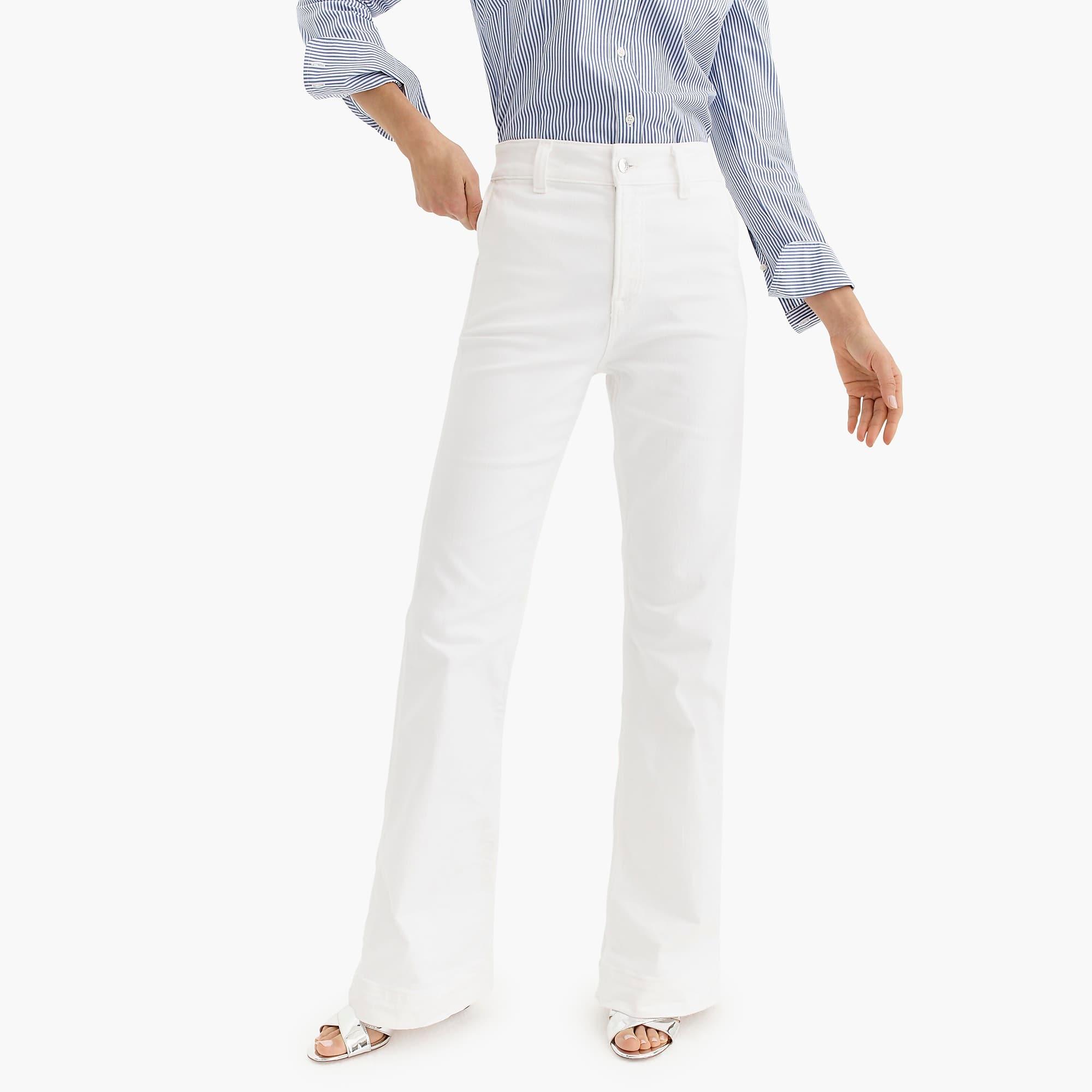 j crew wide leg trouser jean