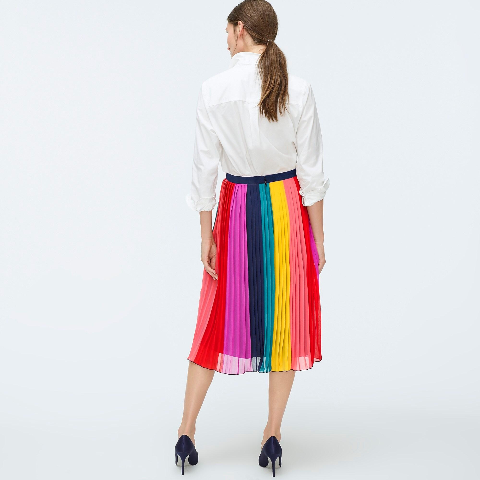 J crew rainbow pleated skirt Clearance