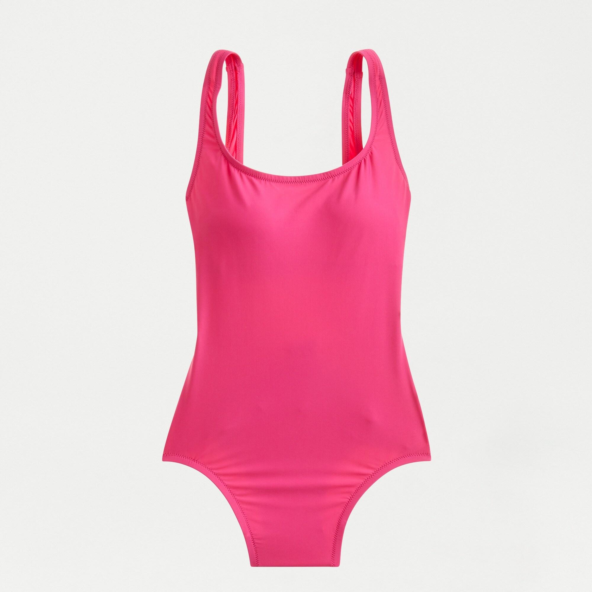 J.Crew Synthetic Women's 1989 Scoopback Onepiece Swimsuit in Pink Lyst