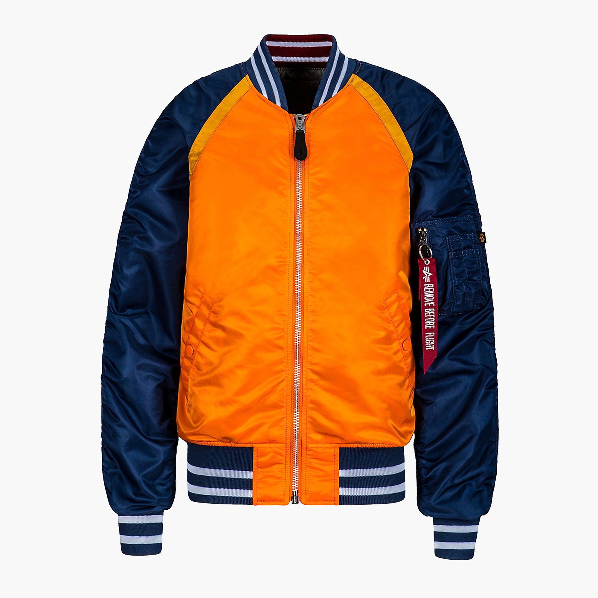 Alpha Industries Synthetic L2b Raglan Bomber Jacket in Orange for Men