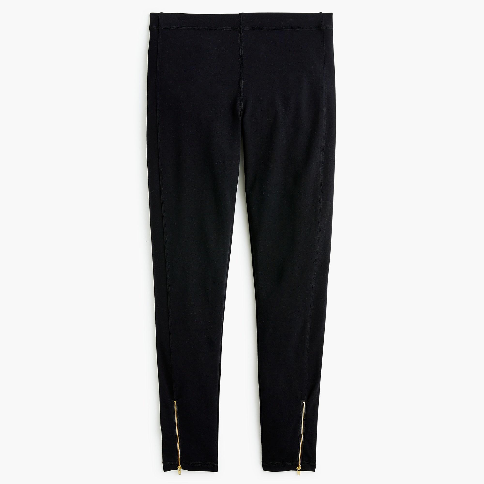 J.Crew Cotton Ankle-zip leggings in 