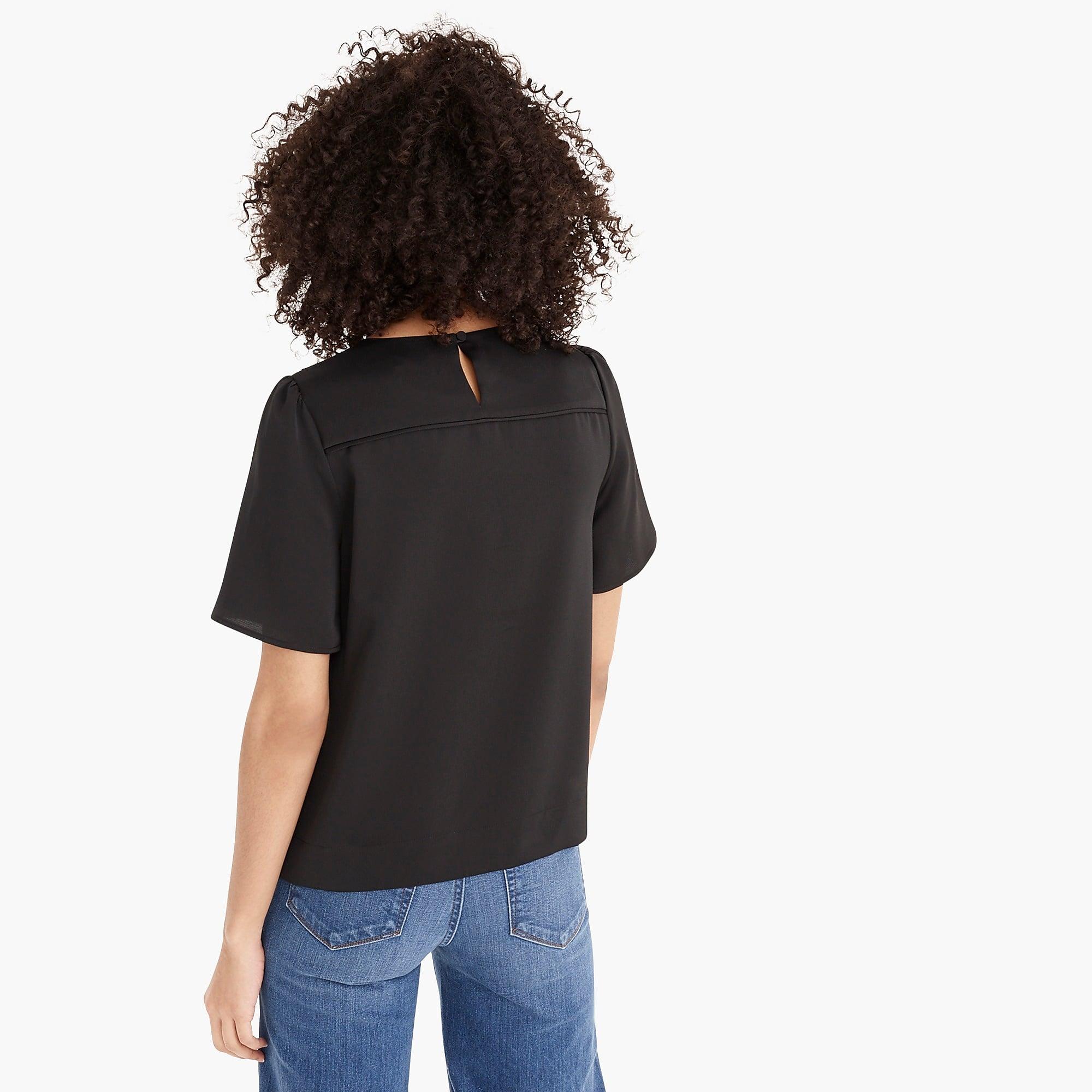 j crew hammered satin top