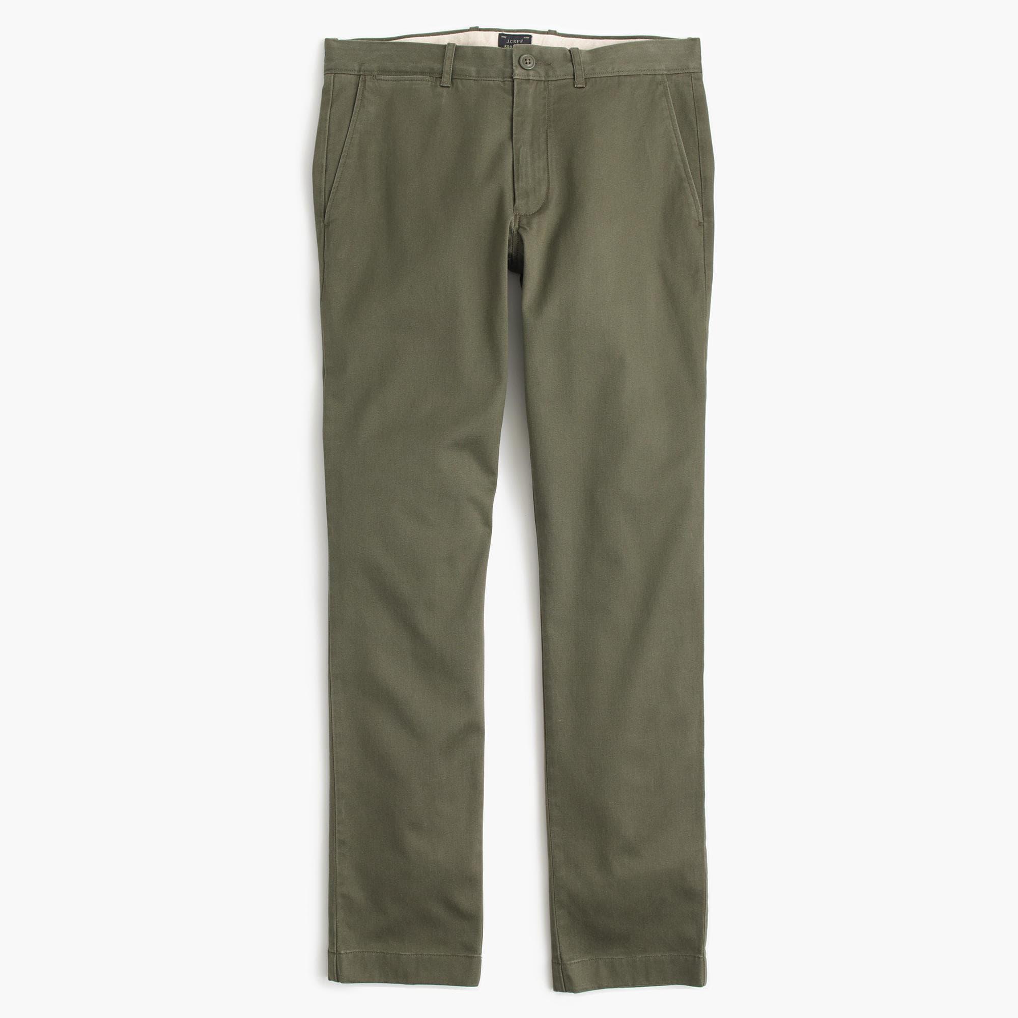 J.Crew Stretch Chino Pant In 770 Straight Fit in Green for Men - Lyst