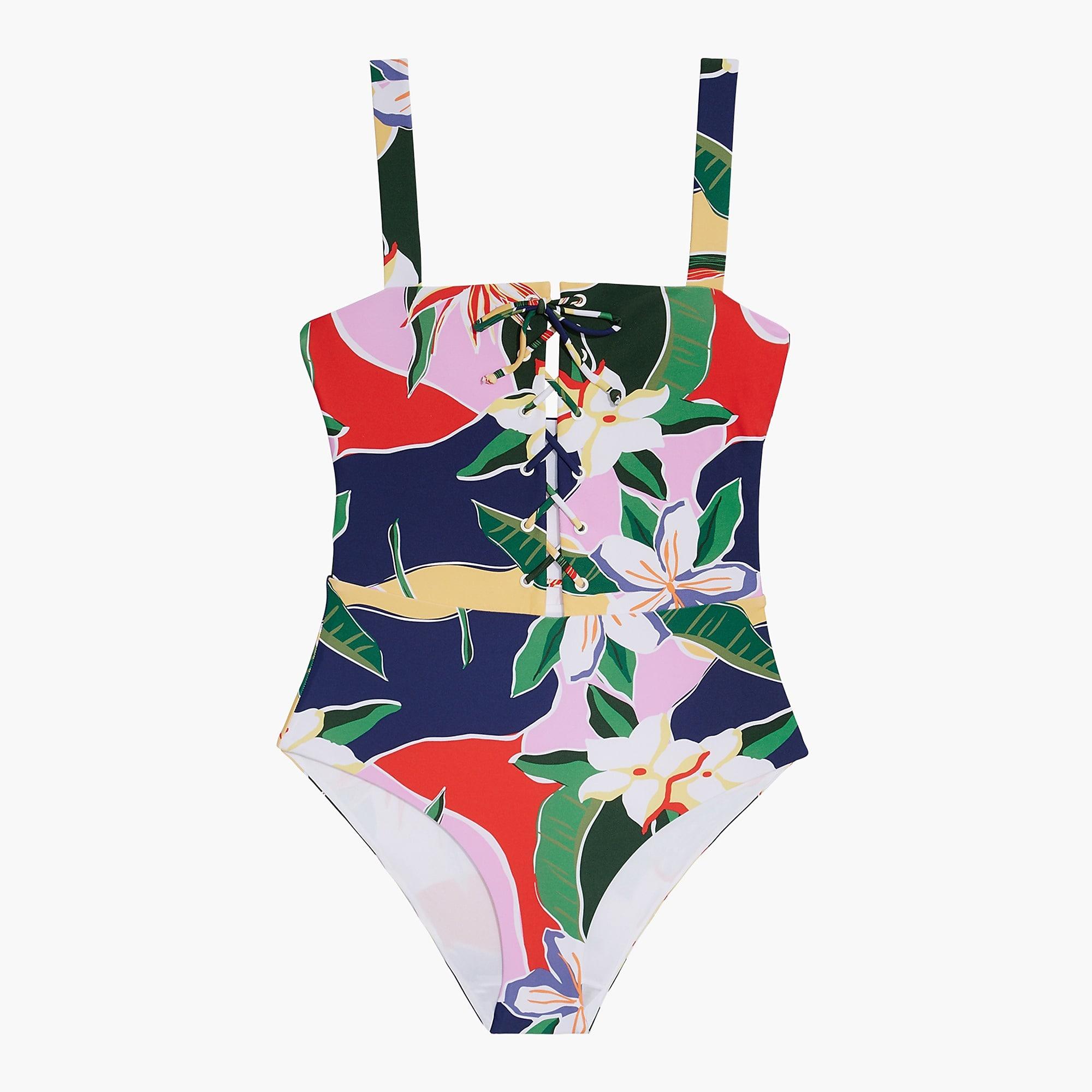 J.Crew Synthetic Onia Raquel One-piece Swimsuit In Floral Print - Lyst