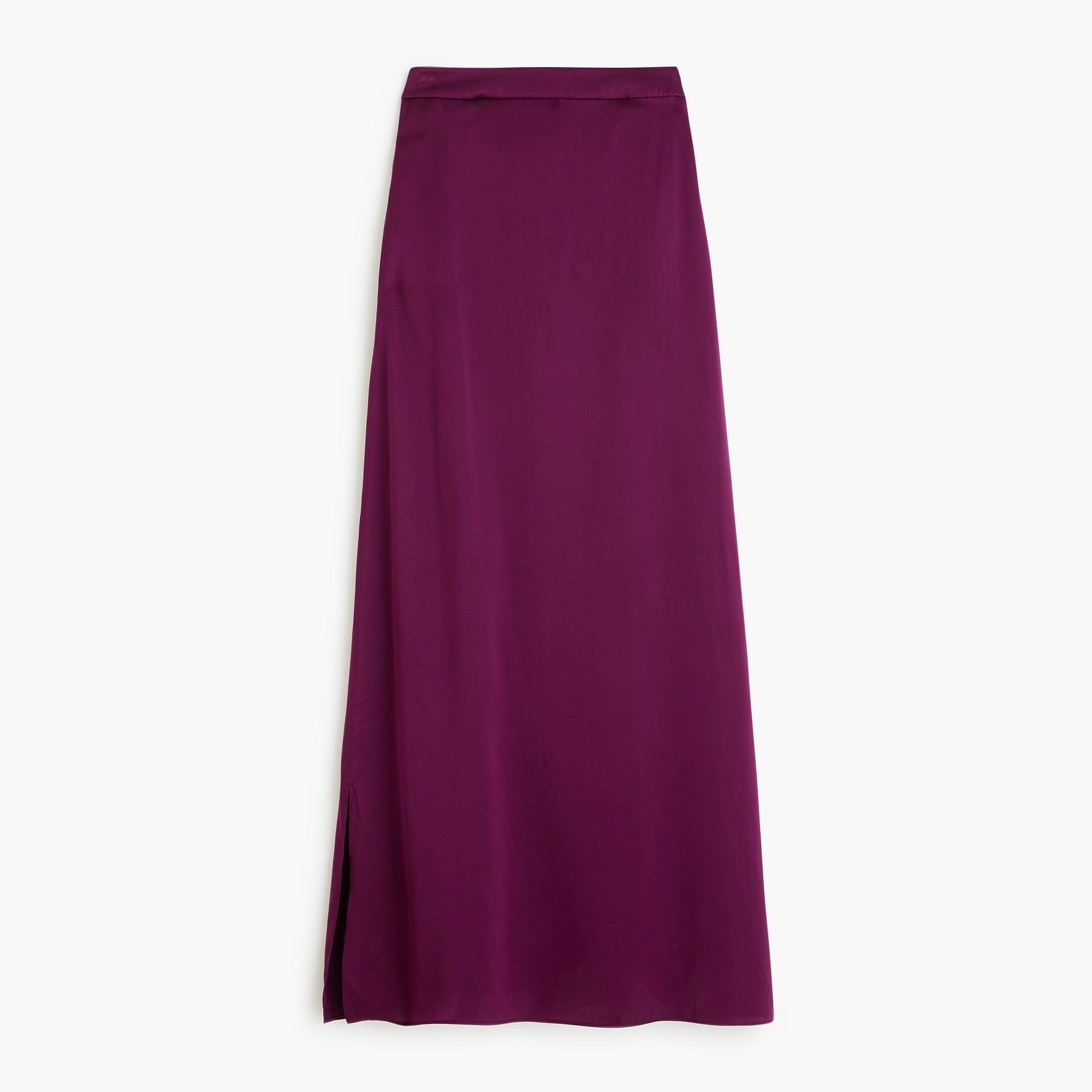 J.Crew Silk Slip Skirt in Purple Lyst