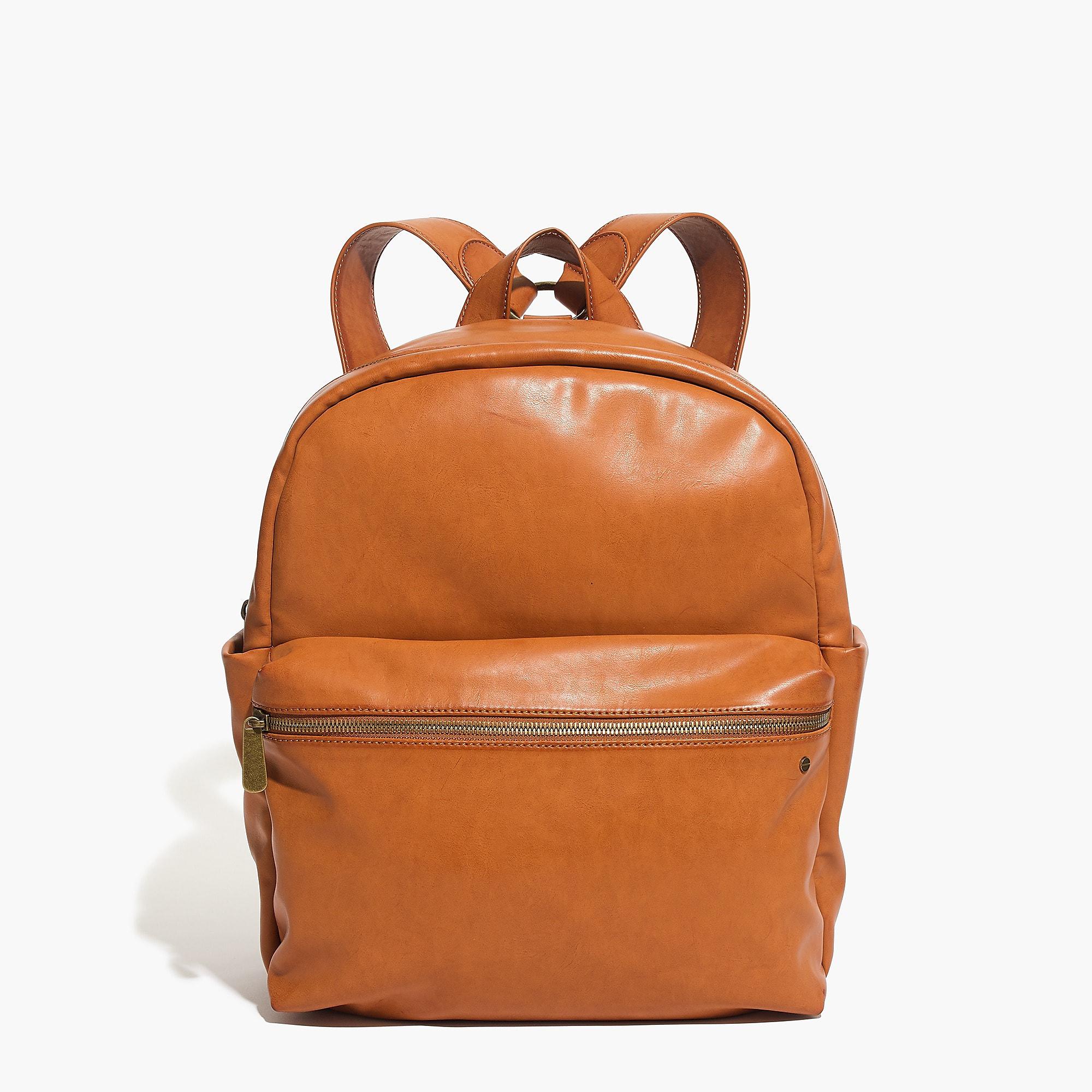 j crew leather backpack