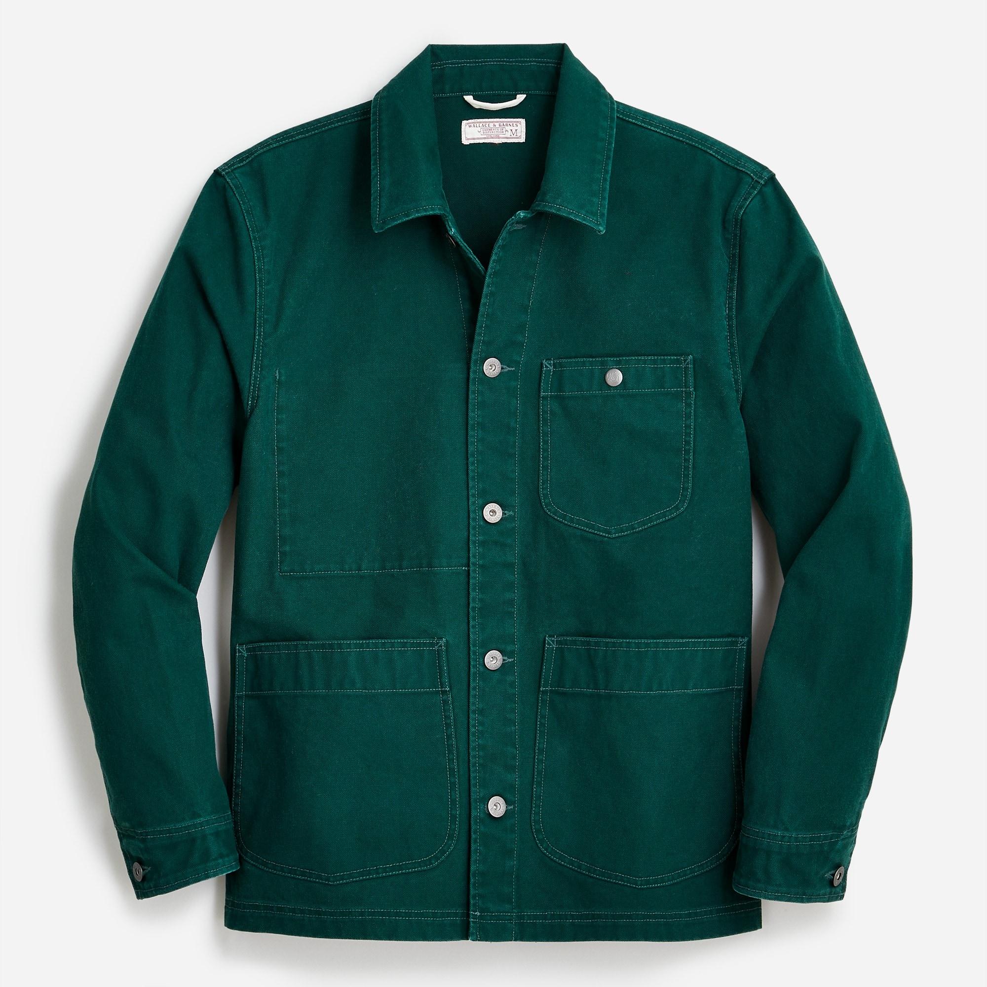J.Crew Wallace & Barnes Duck Canvas Utility Chore Jacket in Green for ...