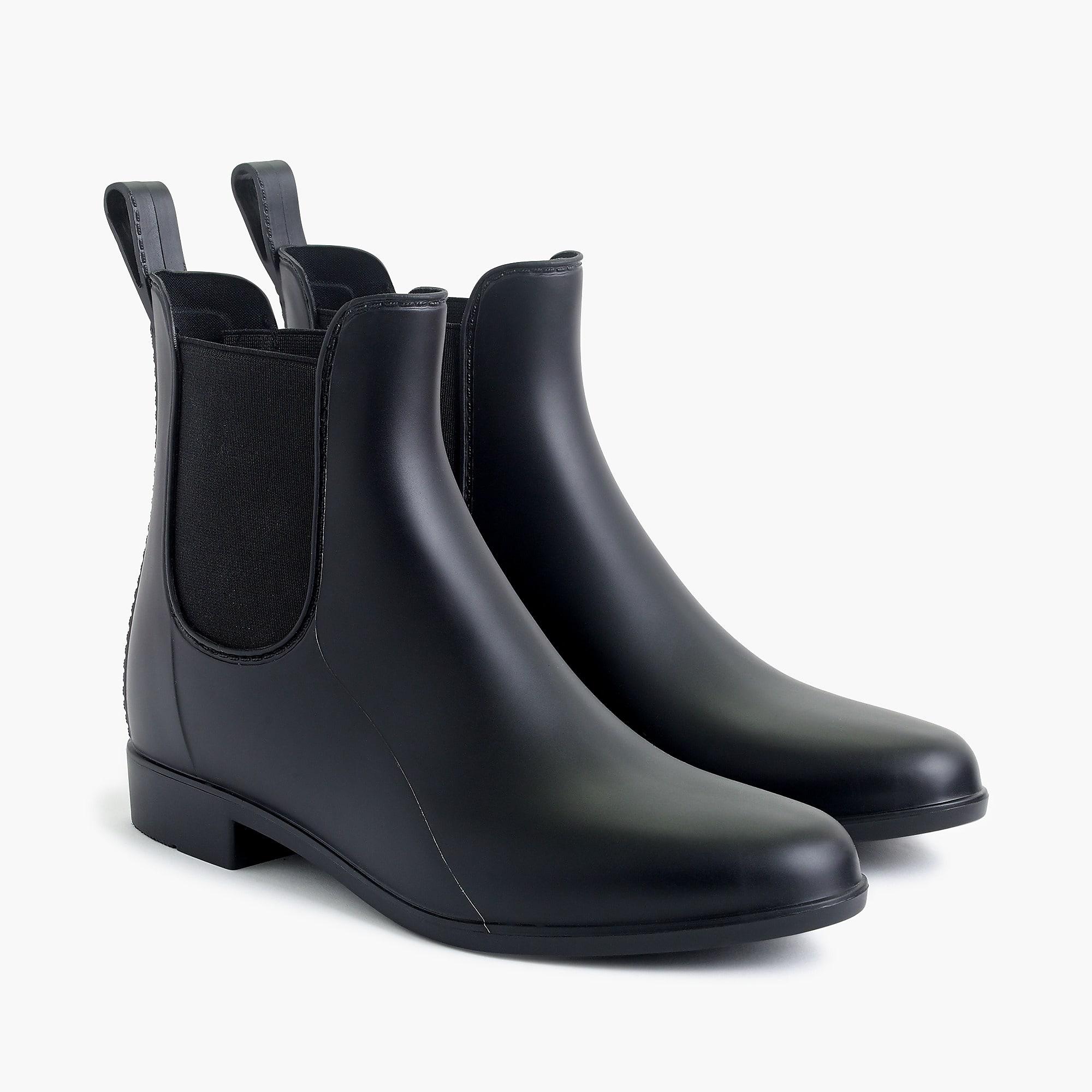 J.Crew Chelsea Rain Boots in Black Lyst