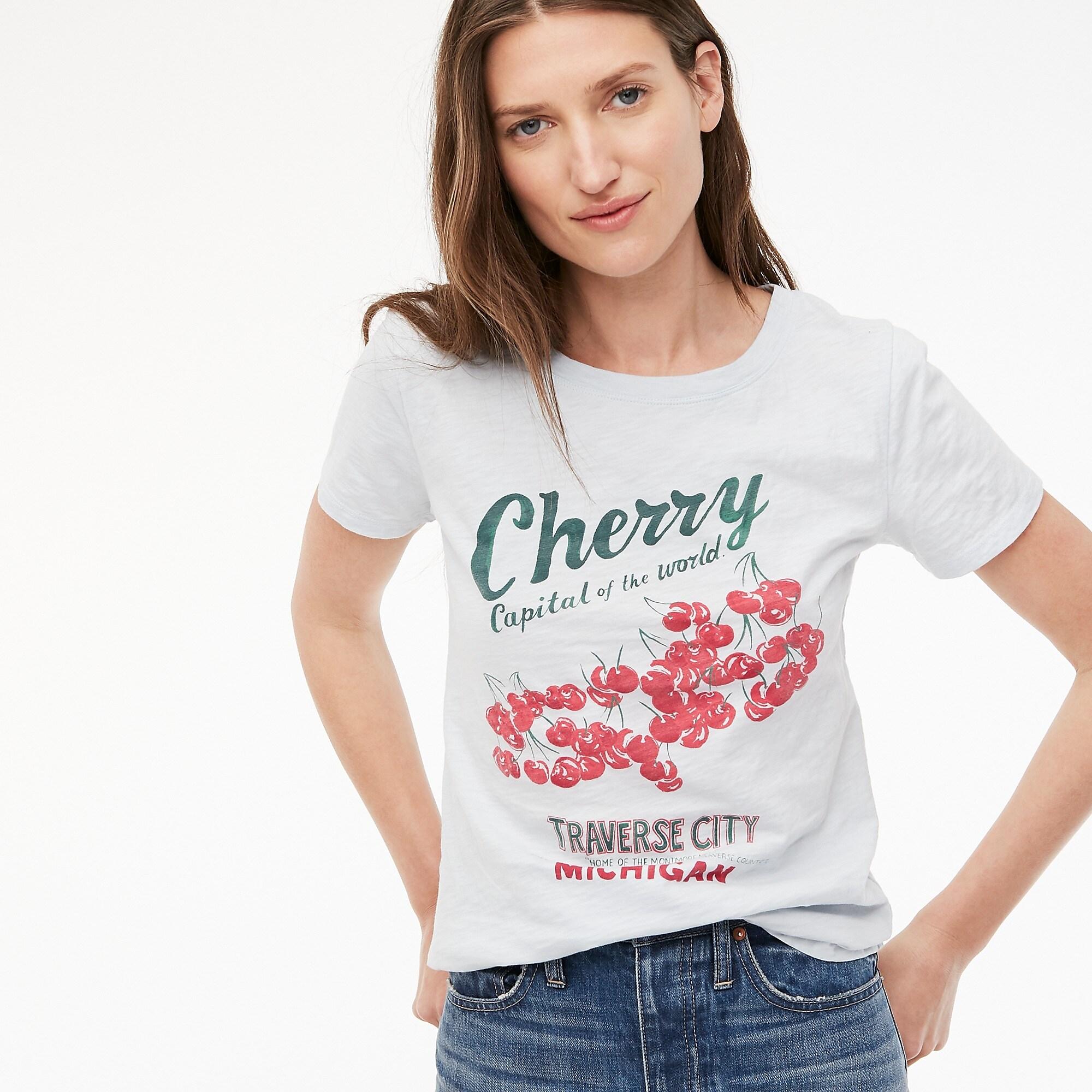 J.Crew Short-sleeve Michigan Cherries T-shirt | Lyst