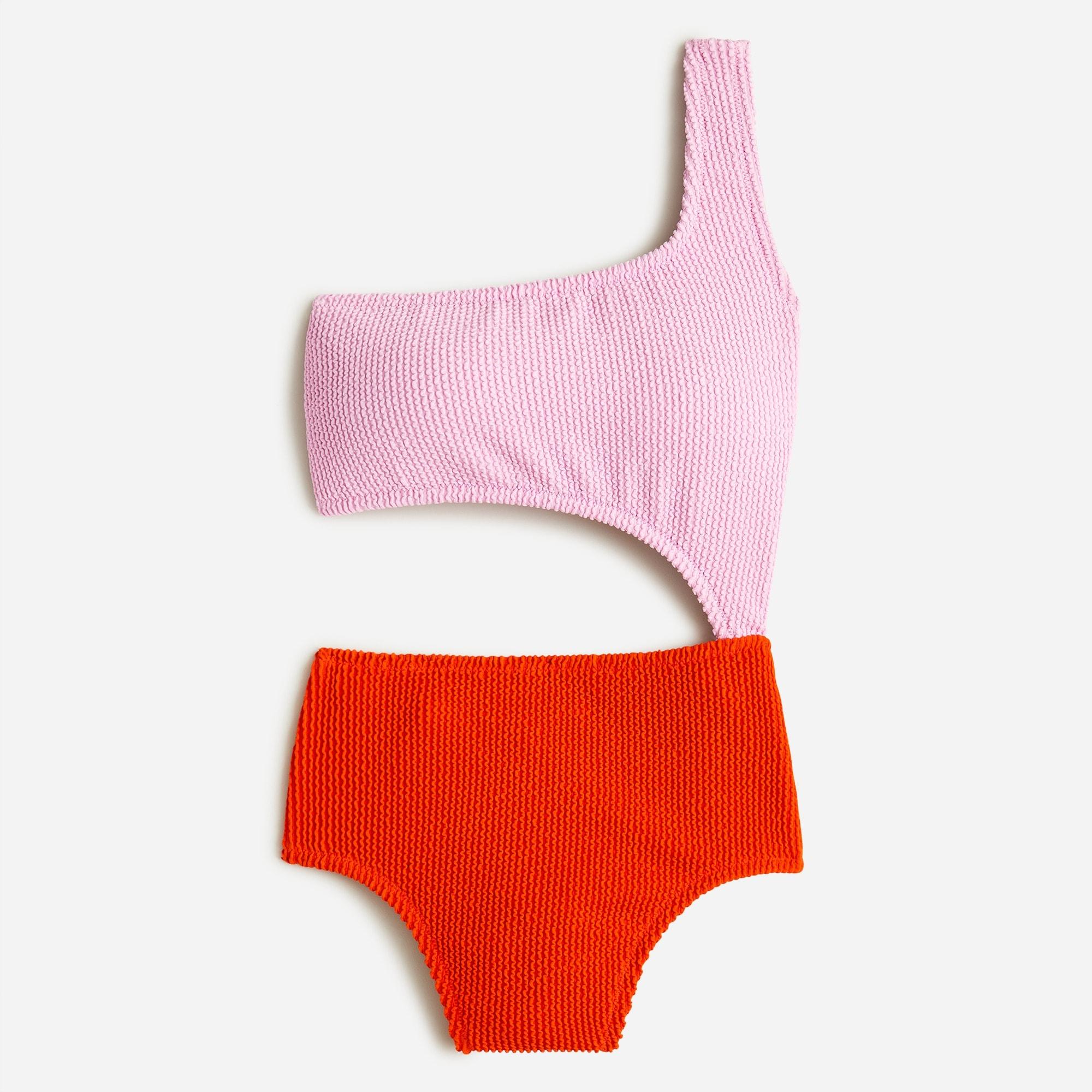 J.Crew Textured Onepiece Swimsuit With Cutouts in Blue Lyst