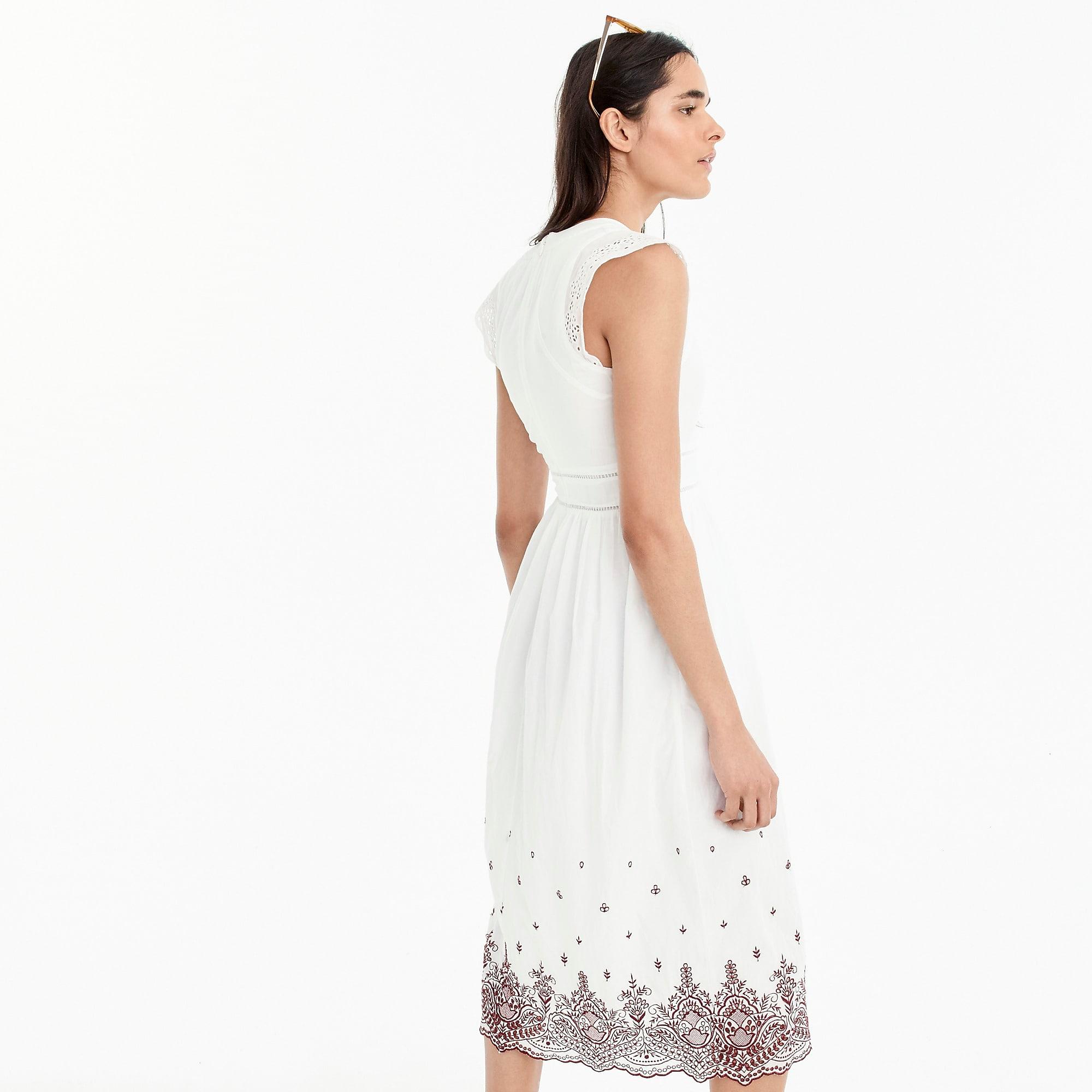 j crew point sur flutter sleeve dress