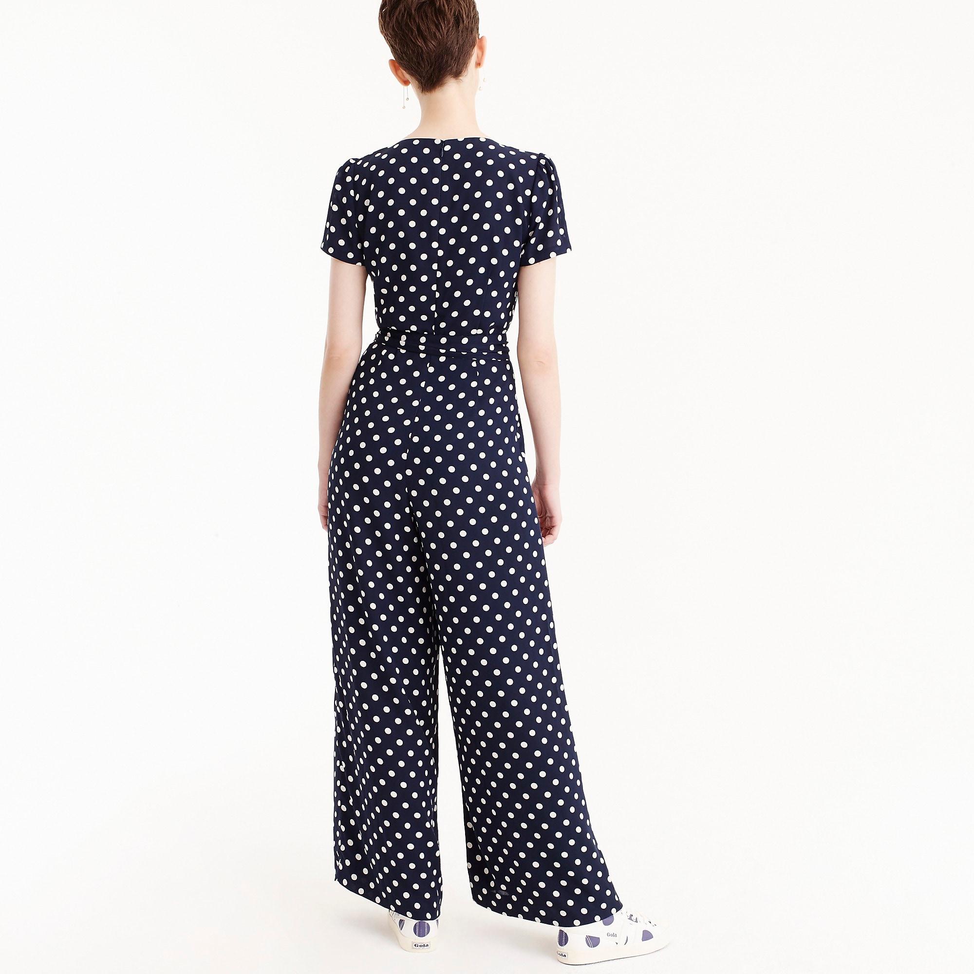 j crew polka dot jumpsuit