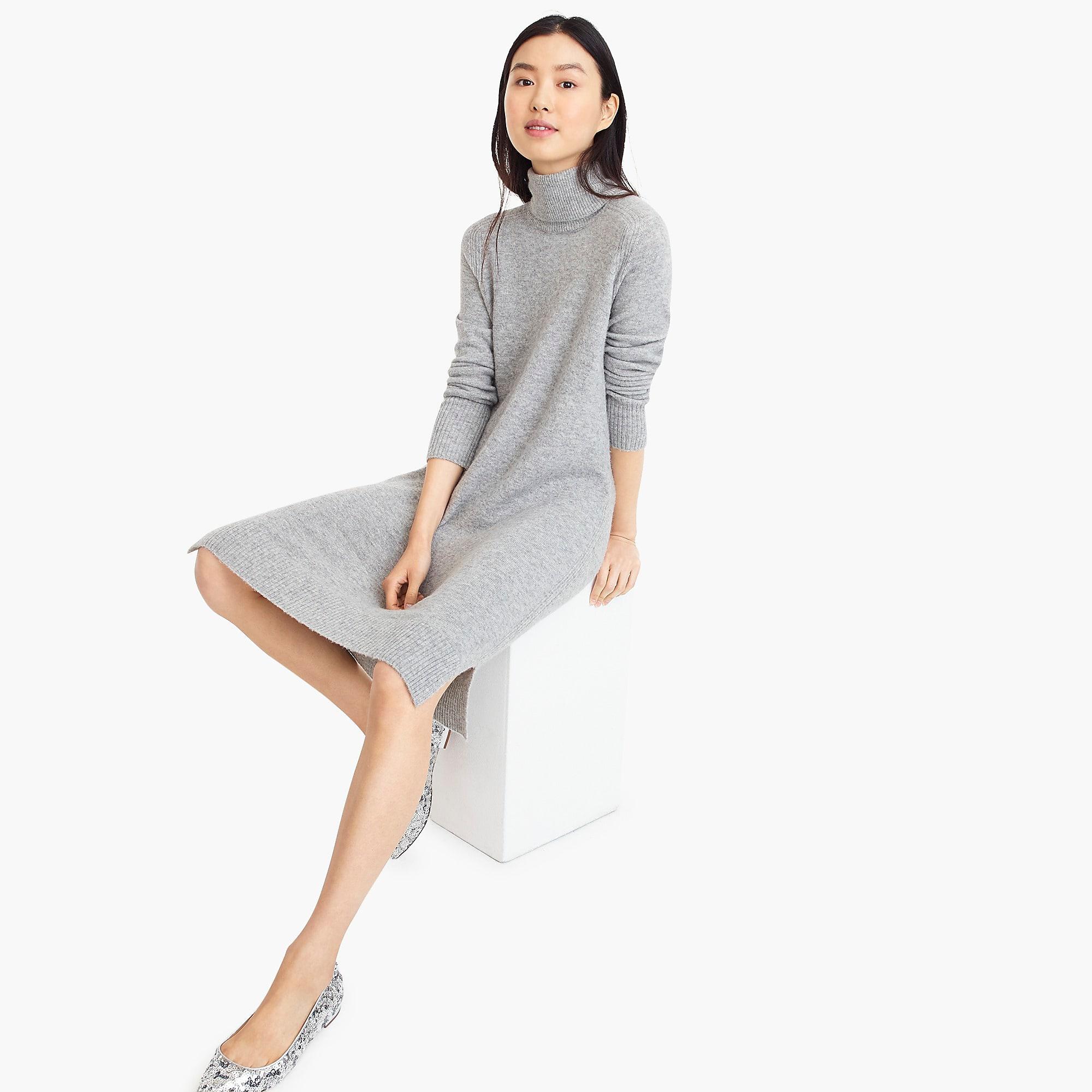 turtleneck dress in supersoft yarn