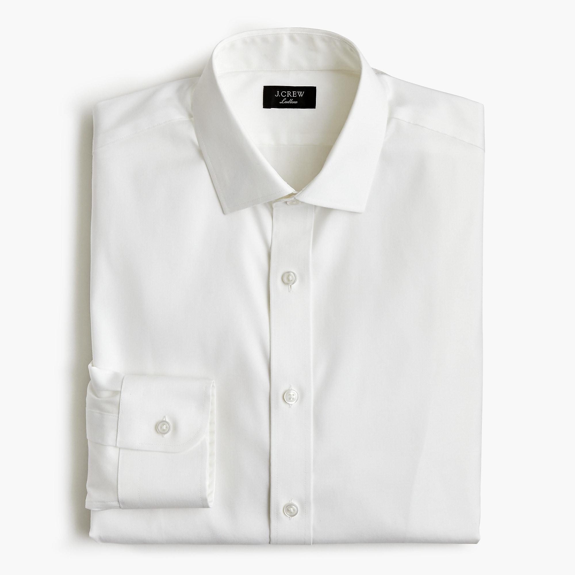 J.Crew Ludlow Stretch Twoply Easycare Cotton Dress Shirt In Pinpoint