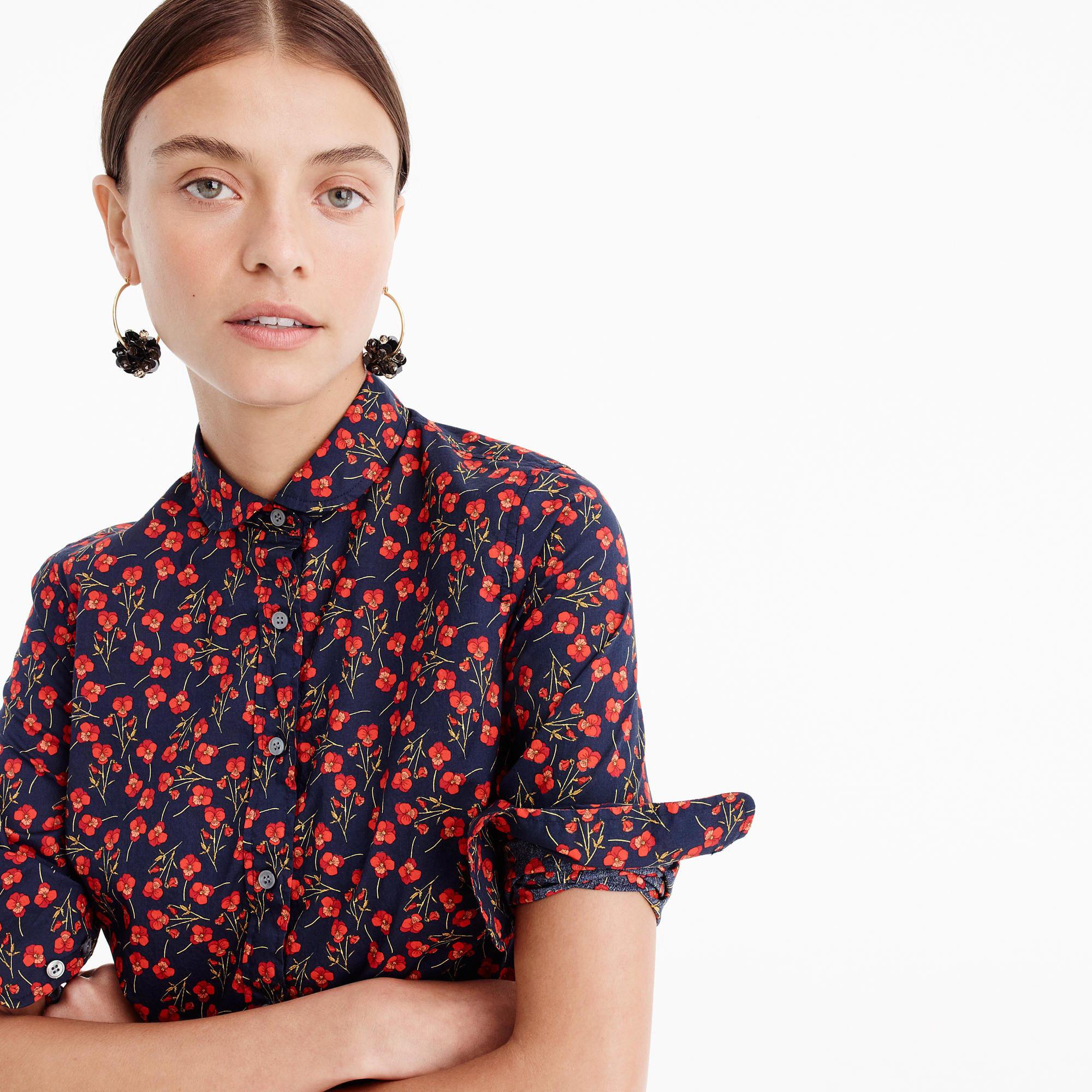 J.Crew Petite Perfect Shirt In Liberty Ros Floral | Lyst