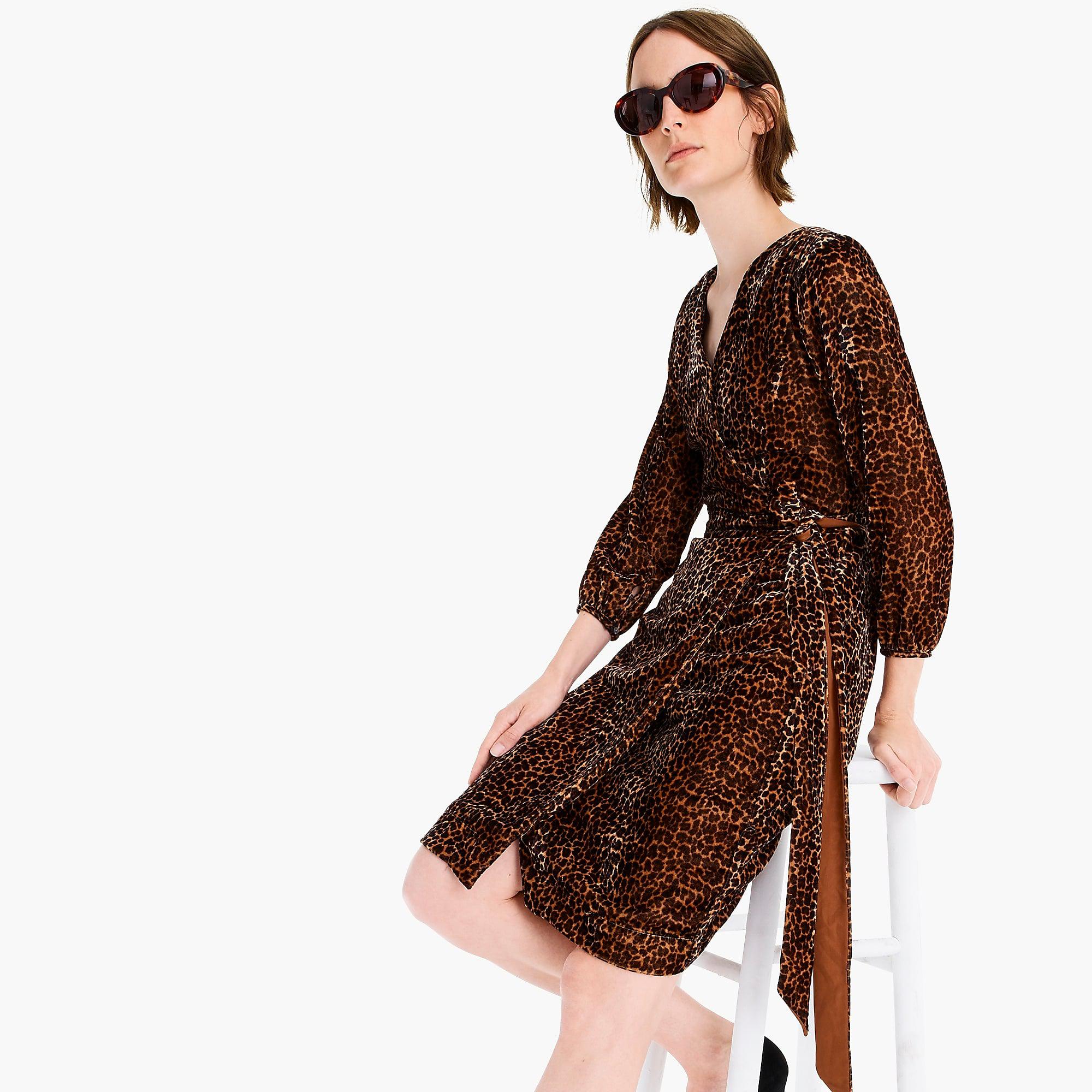 j crew wrap dress in drapey velvet