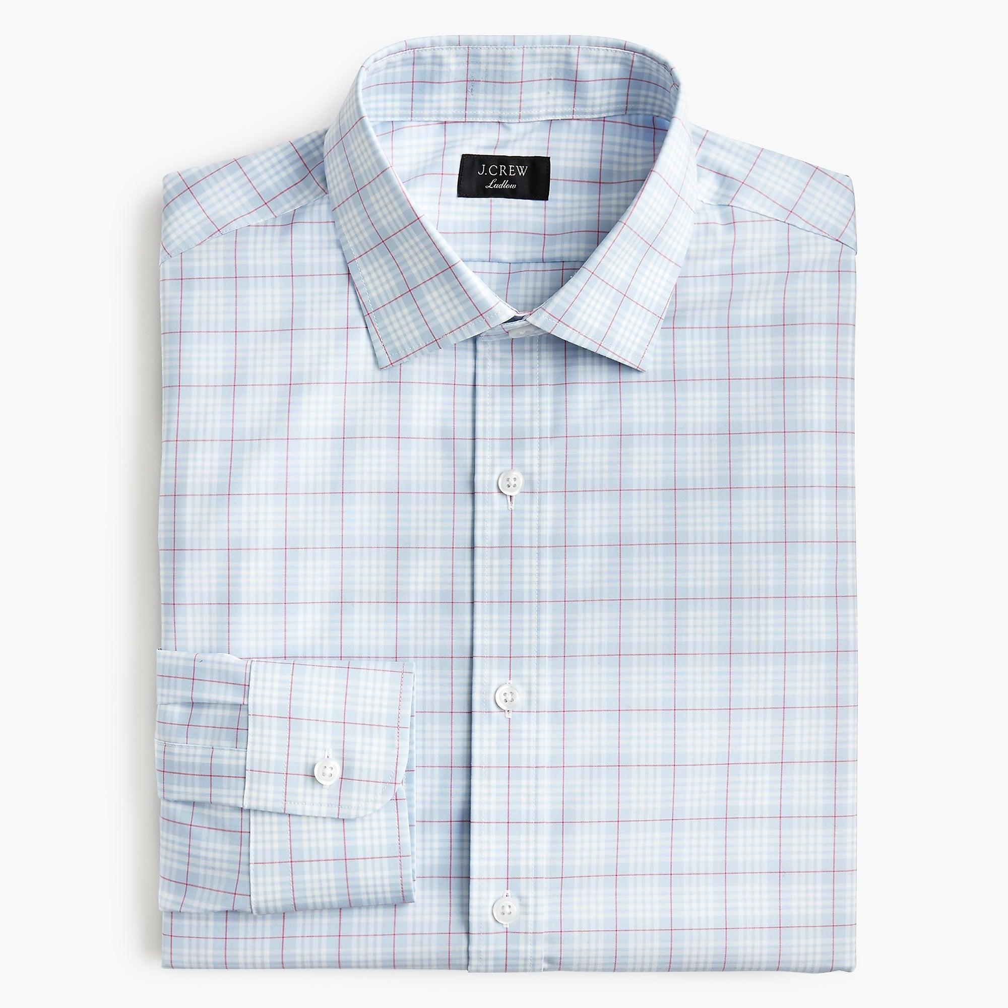 J.Crew Ludlow Easycare Stretch Cotton Dress Shirt In Microcheck in