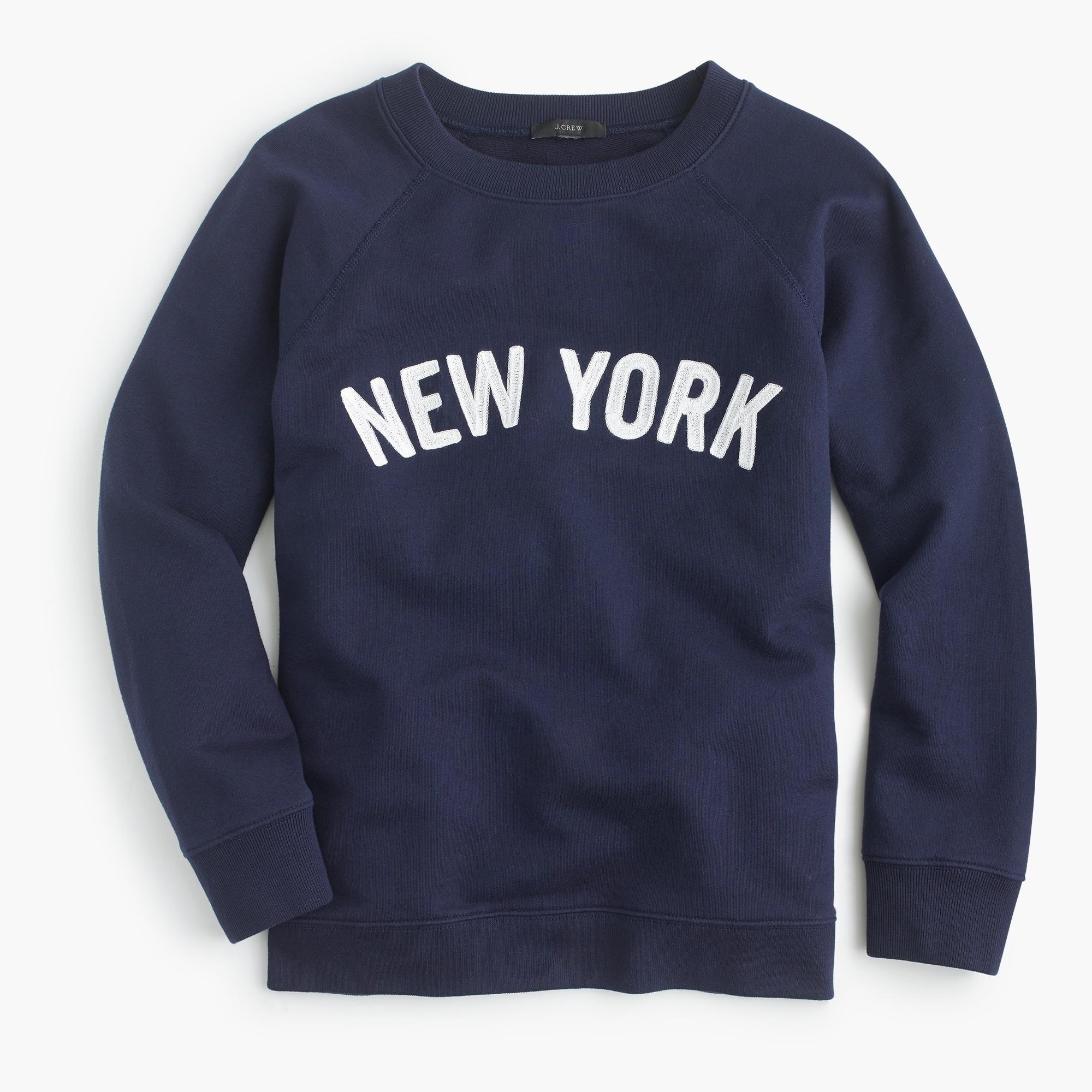 J.Crew New York Sweatshirt in Blue | Lyst