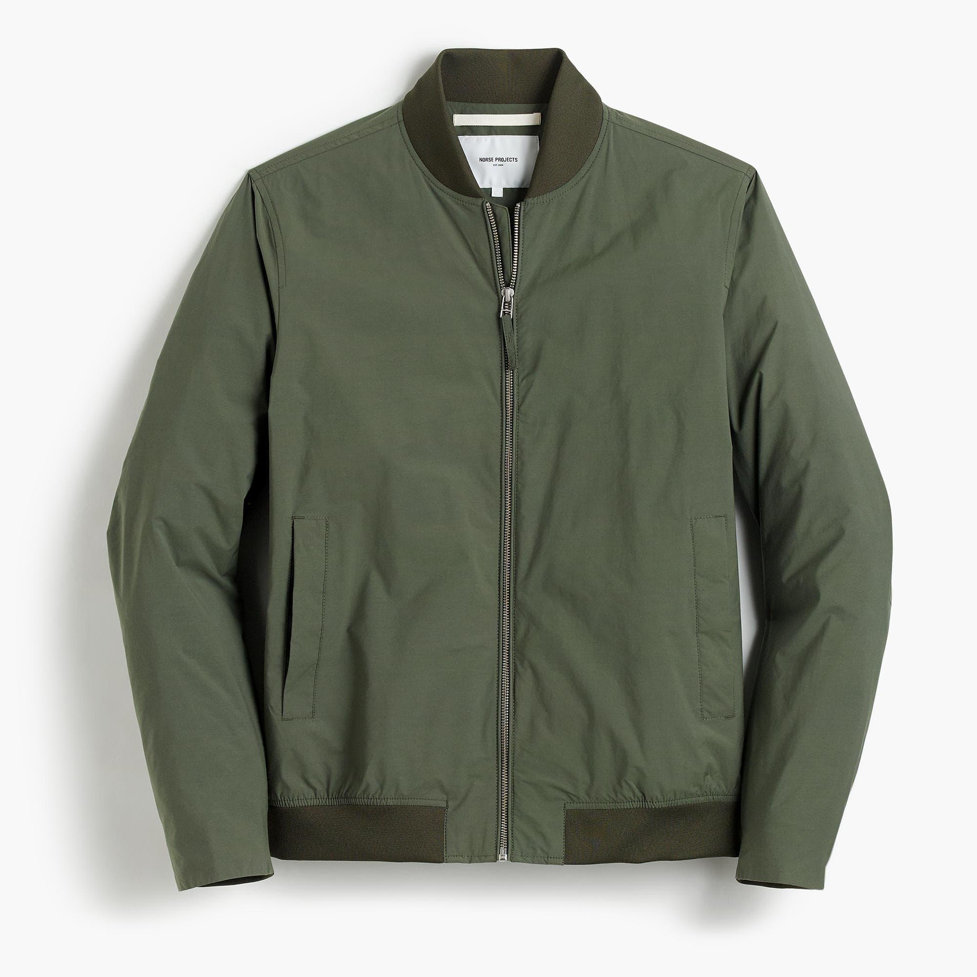 J.Crew Norse Projects Ryan Cotton Bomber Jacket in Green for Men Lyst