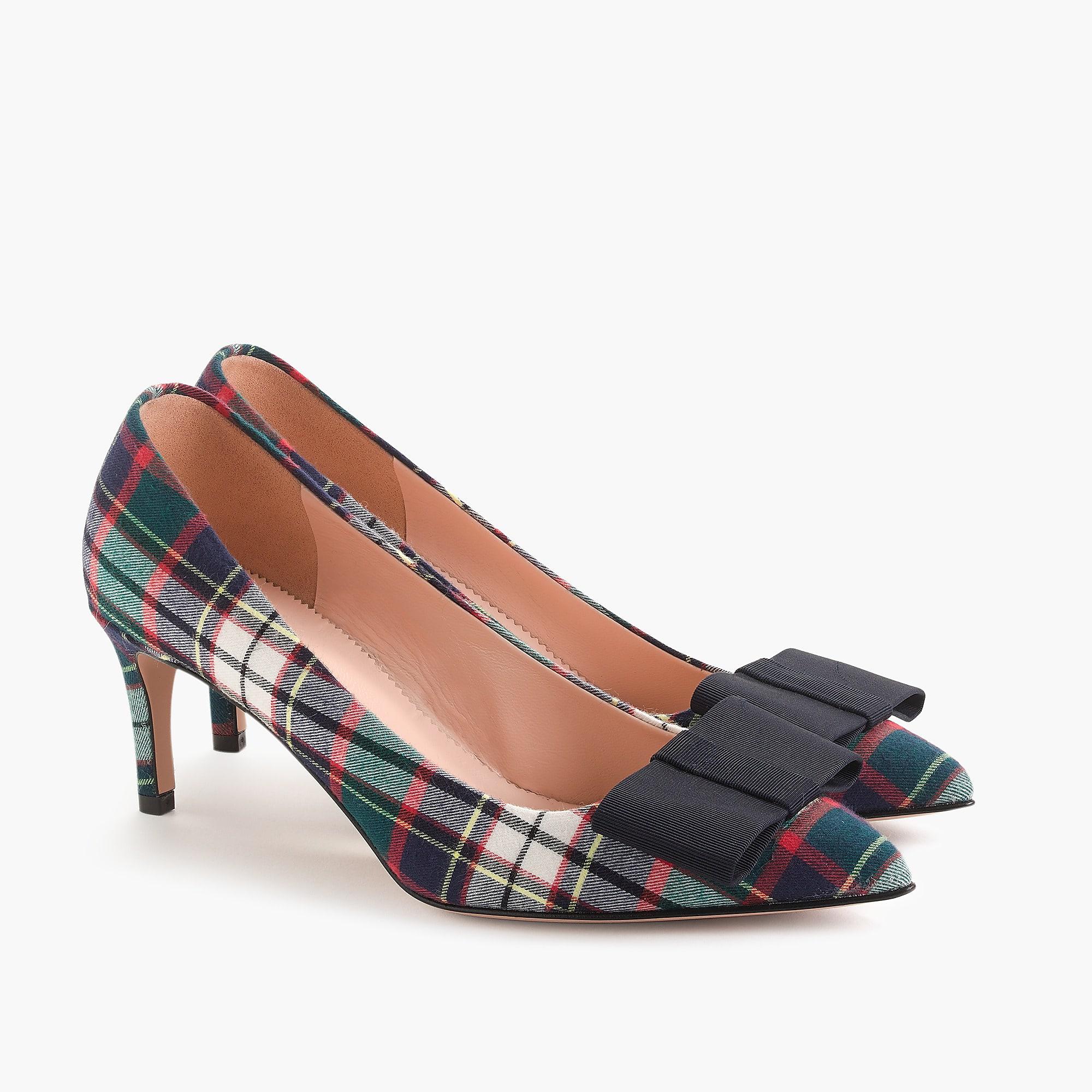 j crew plaid heels