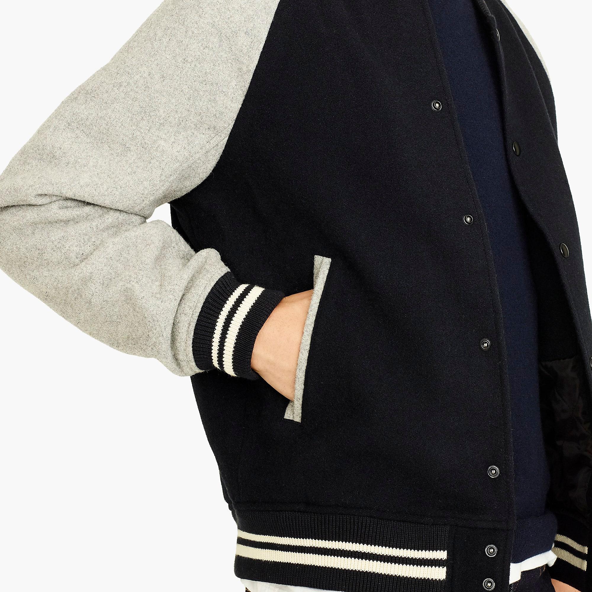 j crew varsity jacket