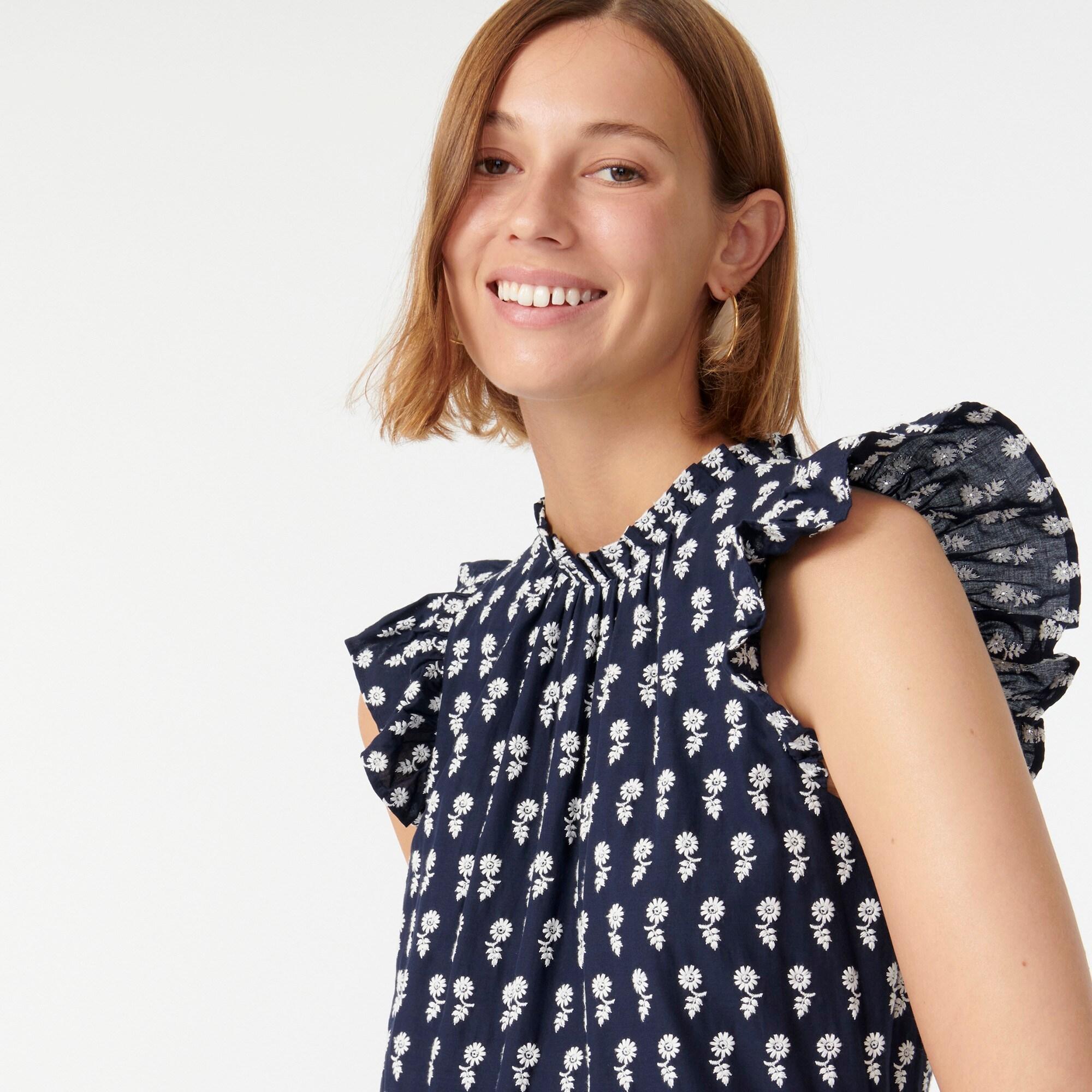 J.Crew Tiered Cotton Voile Dress In 