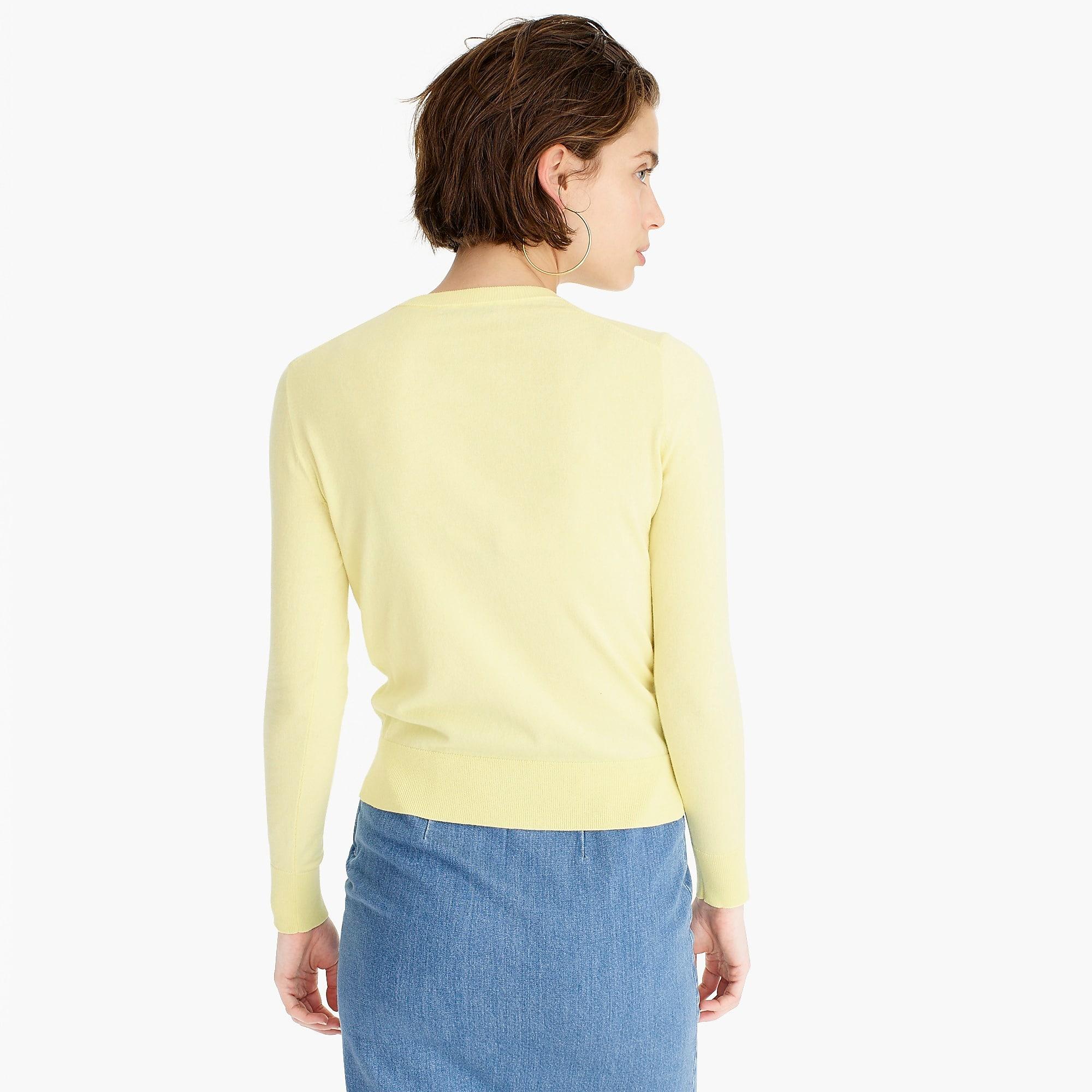 sequin floral embroidered cotton jackie cardigan sweater