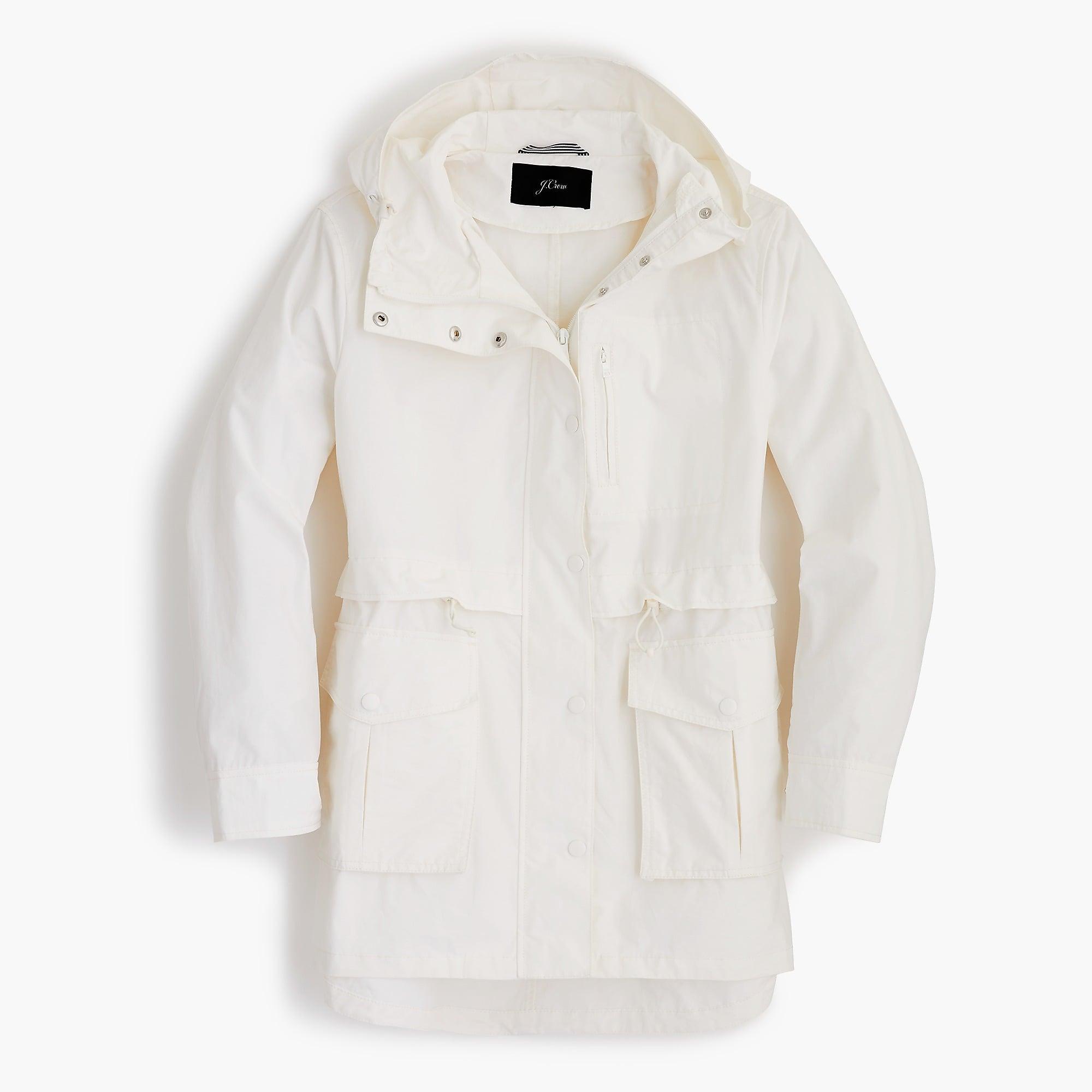 J.Crew Cotton Perfect Rain Jacket in Ivory (White) Lyst