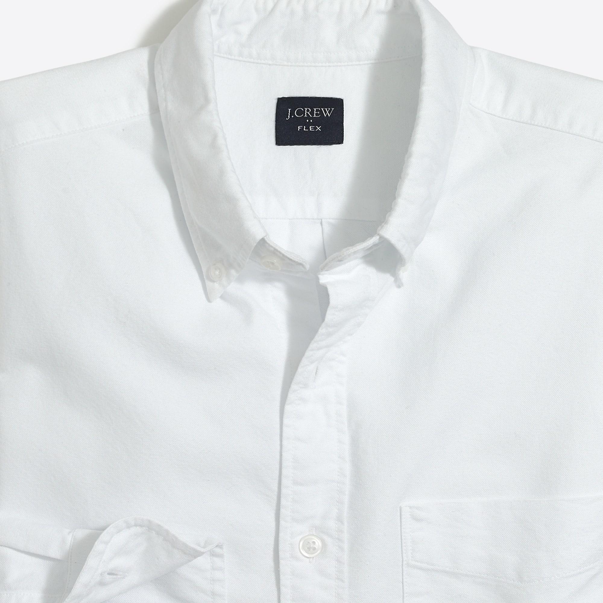 J.Crew Mercantile Flex Oxford Cotton Shirt in White for Men | Lyst