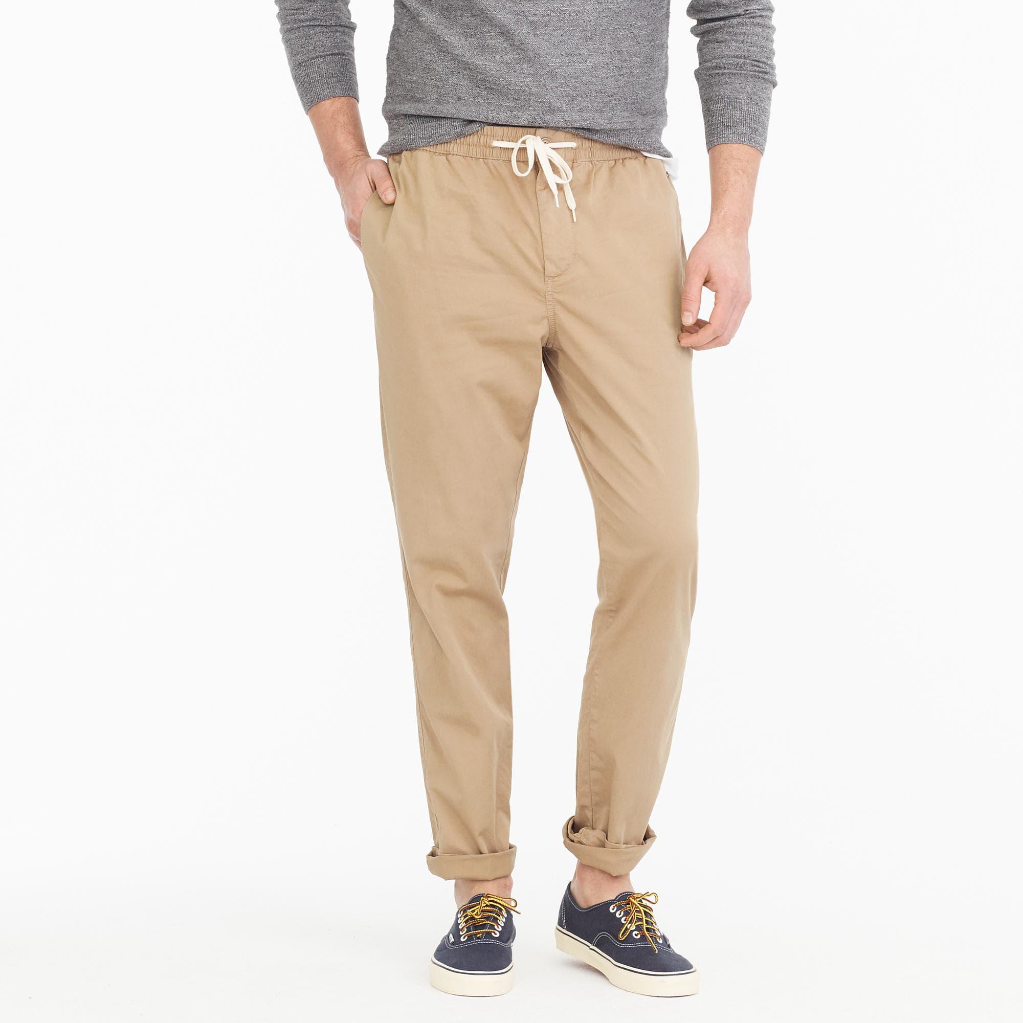 drawstring chino pants