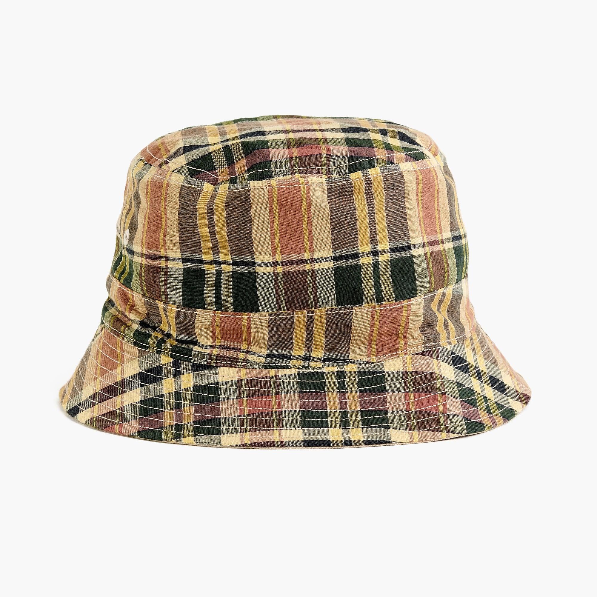 J.Crew Cotton Reversible Bucket Hat In Summer Plaid for Men Lyst