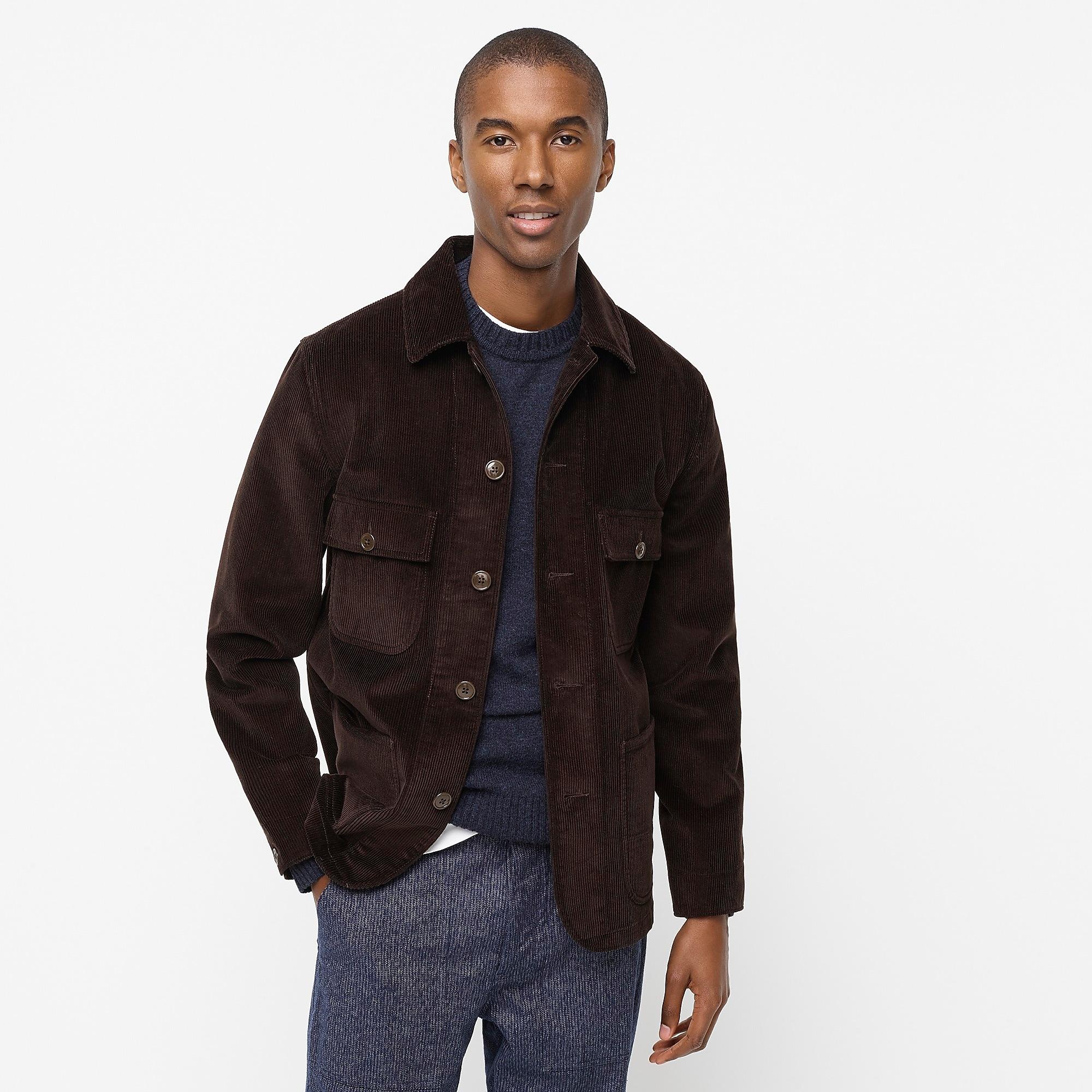 J.Crew Wallace & Barnes Slim-fit Chore Jacket In Corduroy in Brown for Men  | Lyst