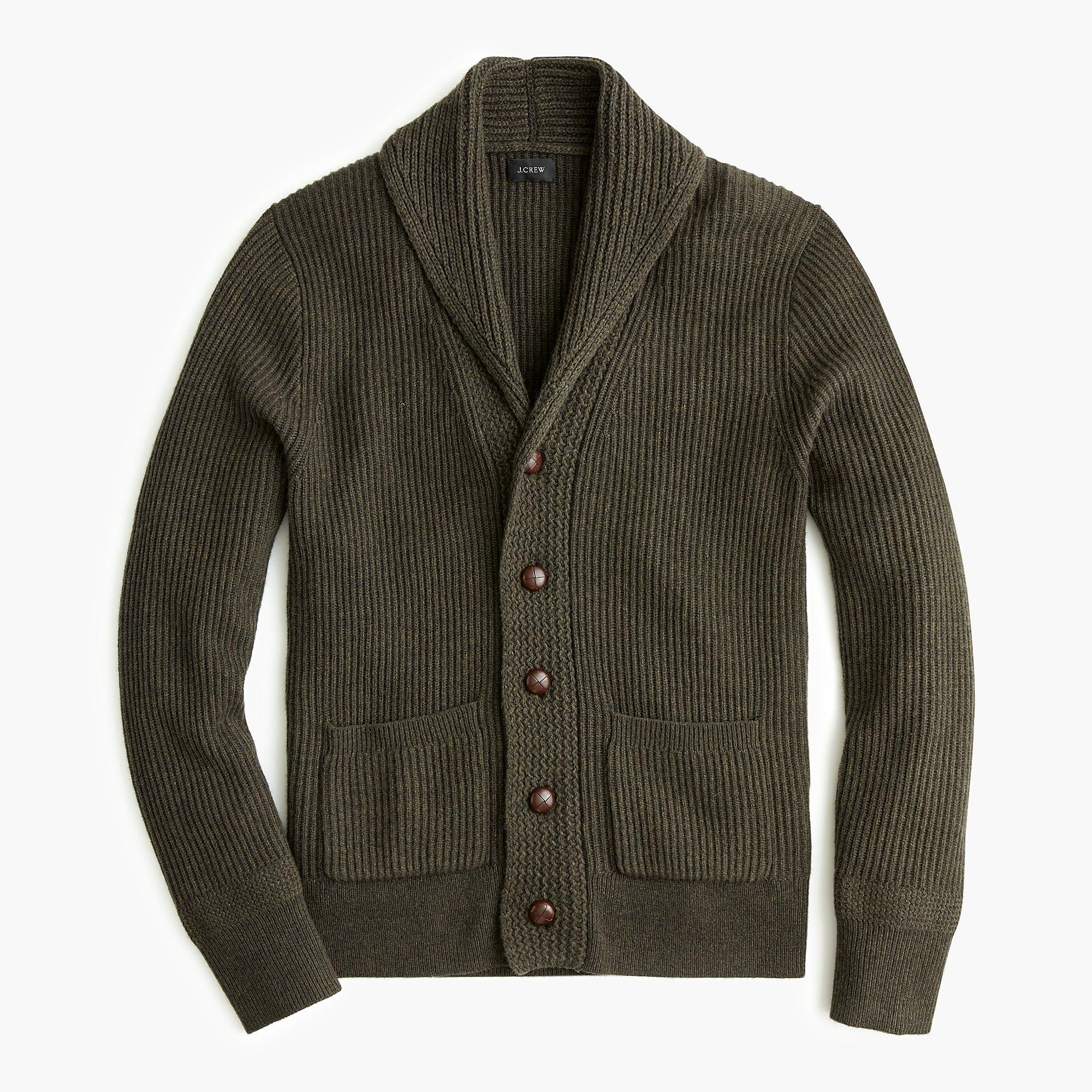 Lyst - J.Crew Rugged Merino Wool Shawl-collar Cardigan Sweater for Men