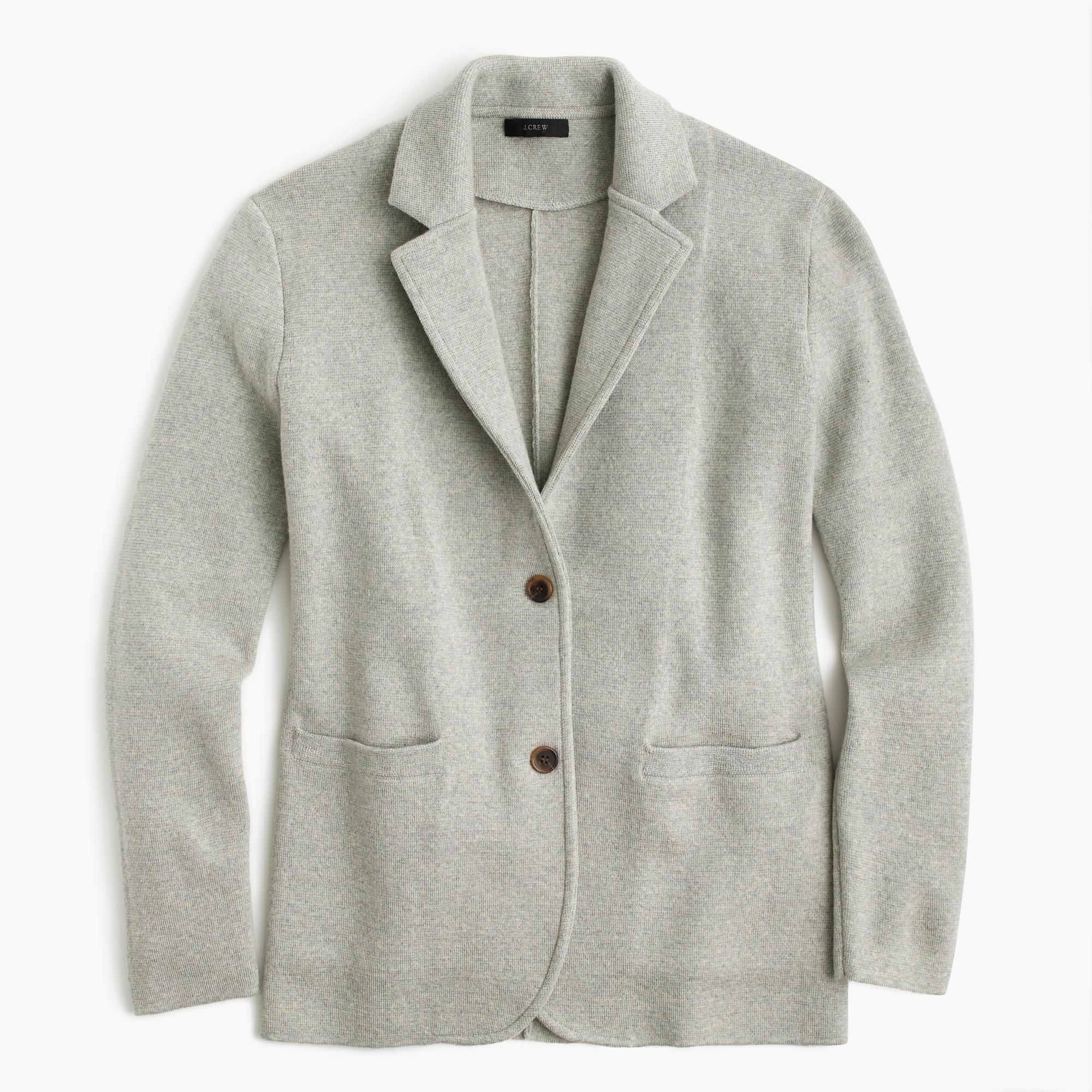 J.crew Merino Wool Sweater-blazer in Gray for Men | Lyst