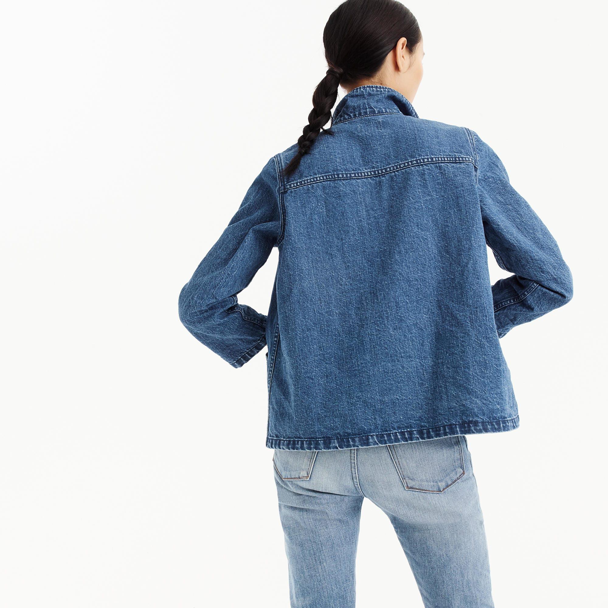 j crew denim swing jacket